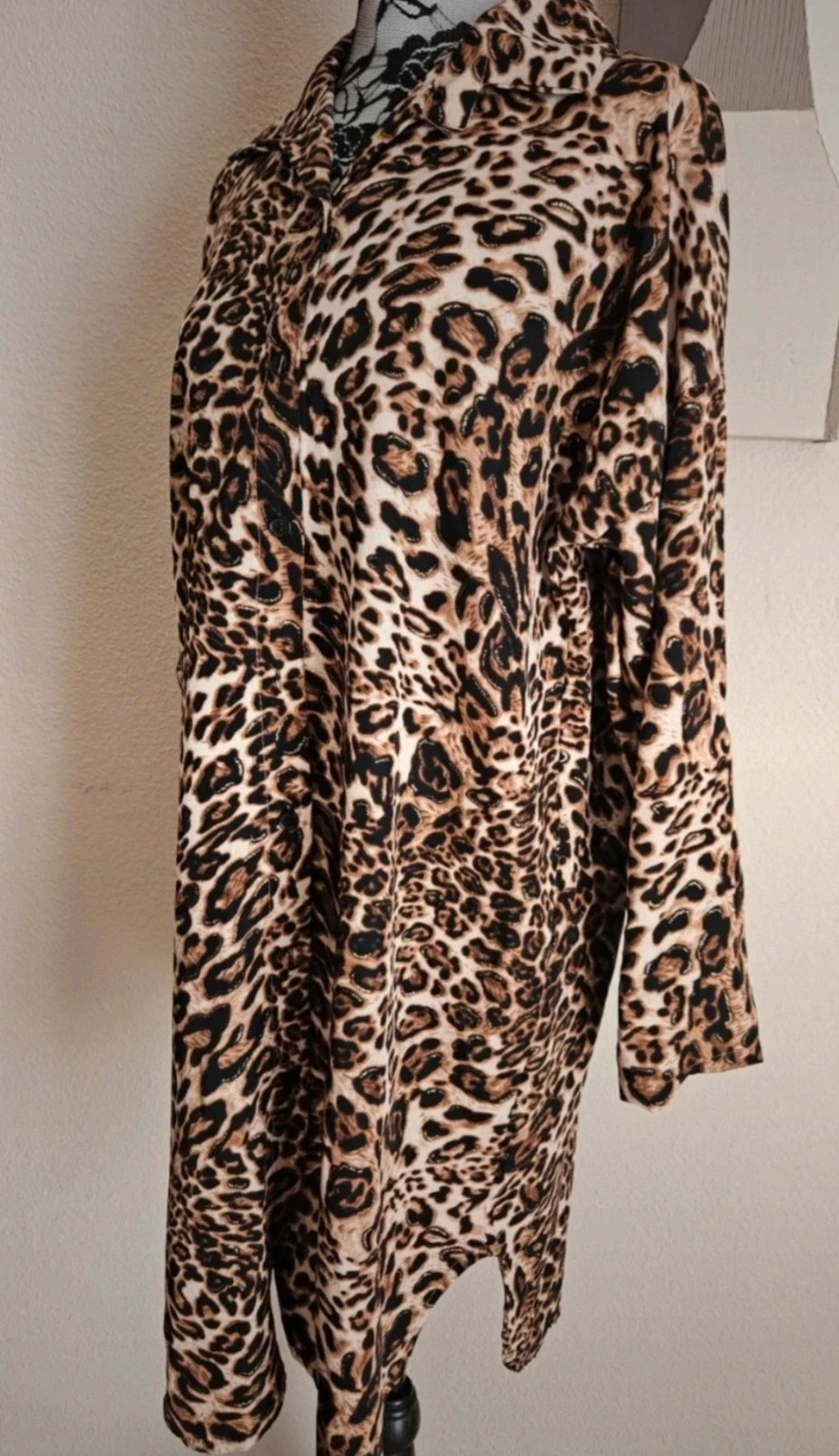 Magnifique robe/tunique léopard reflets dorés - taille unique 36 au 42 - Made in Italy – Boutique Parisienne – taille XL / 42 / 14 5