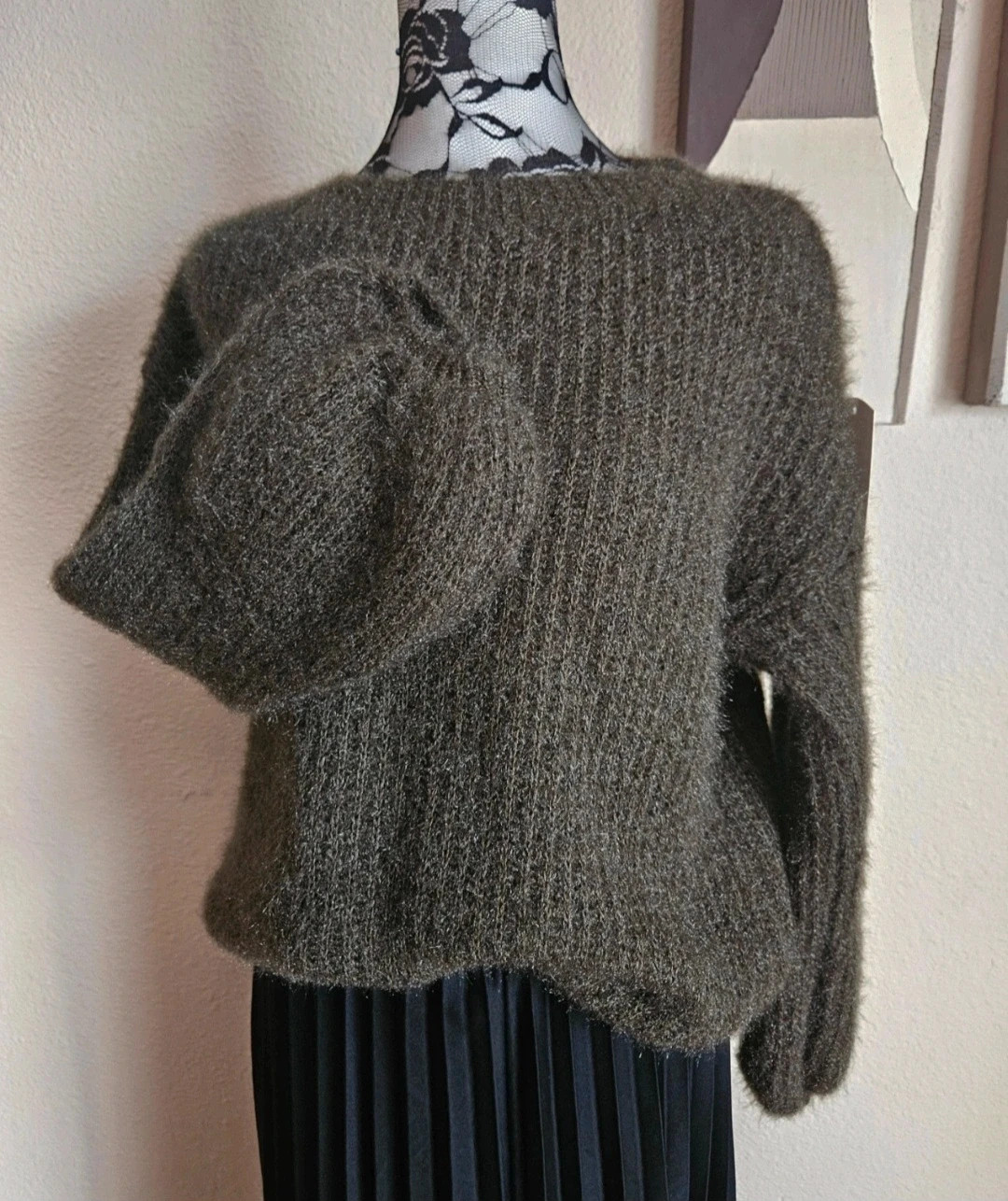 Sublime pull fluffy, manches lanternes 20% Mohair - TU 36 au 42 - Made in Italy – Boutique Parisienne – taille XL / 42 / 14 2