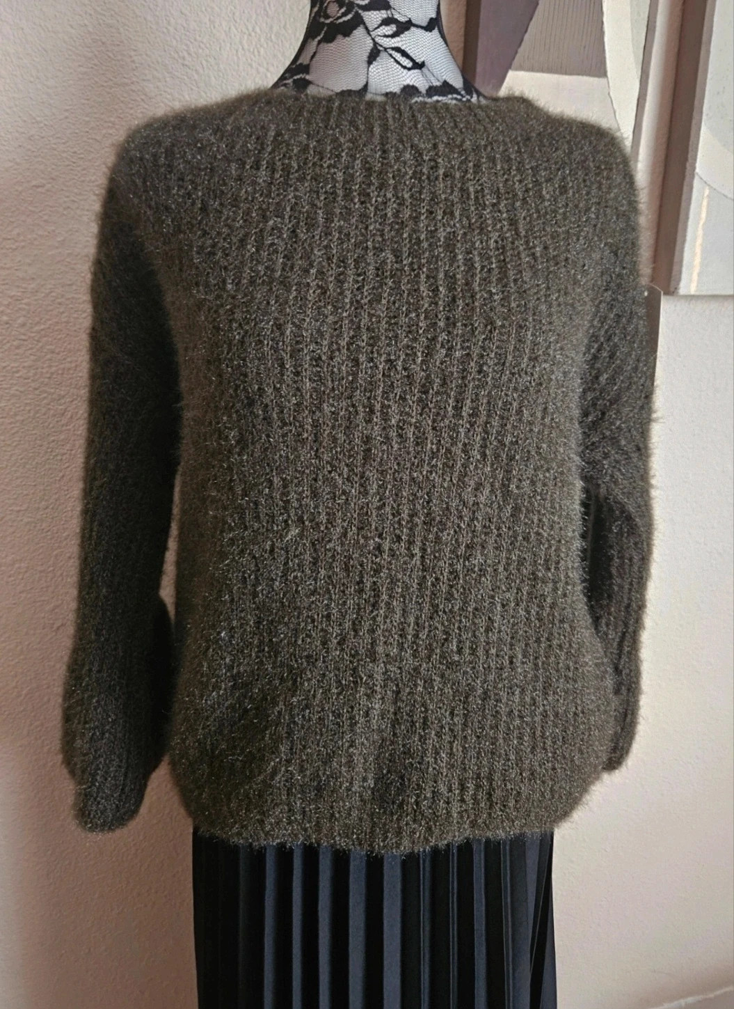 Sublime pull fluffy, manches lanternes 20% Mohair - TU 36 au 42 - Made in Italy – Boutique Parisienne – taille XL / 42 / 14 4