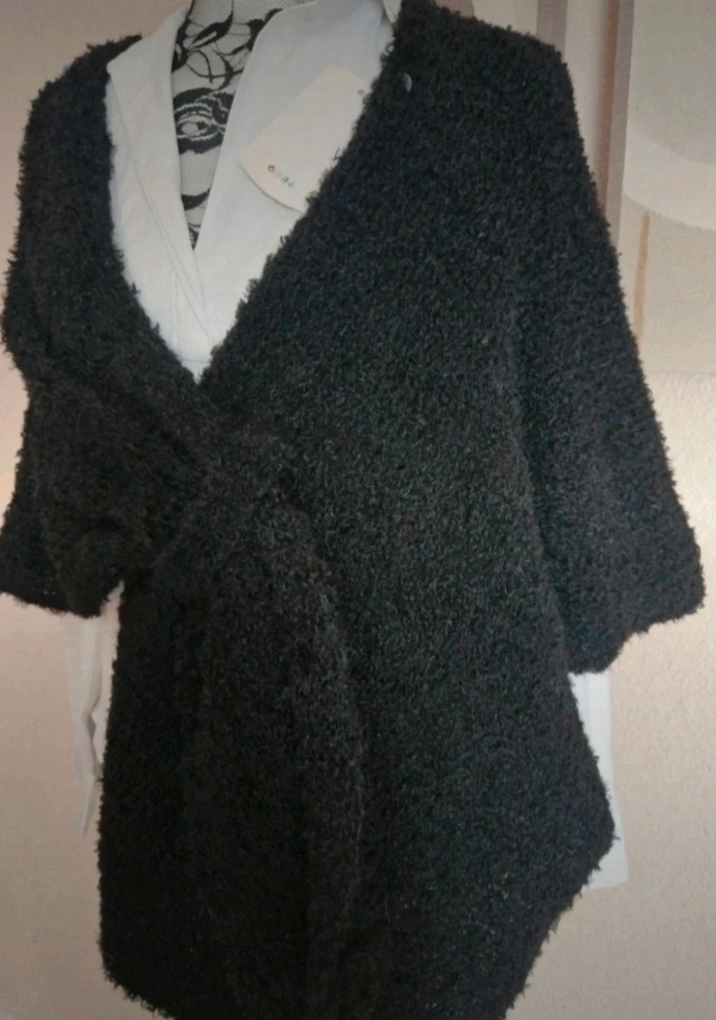 Magnifique Cape oversize à noeud - TU 36 au 44-Made in ltaly – Boutique Parisienne – taille XL / 42 / 14 3