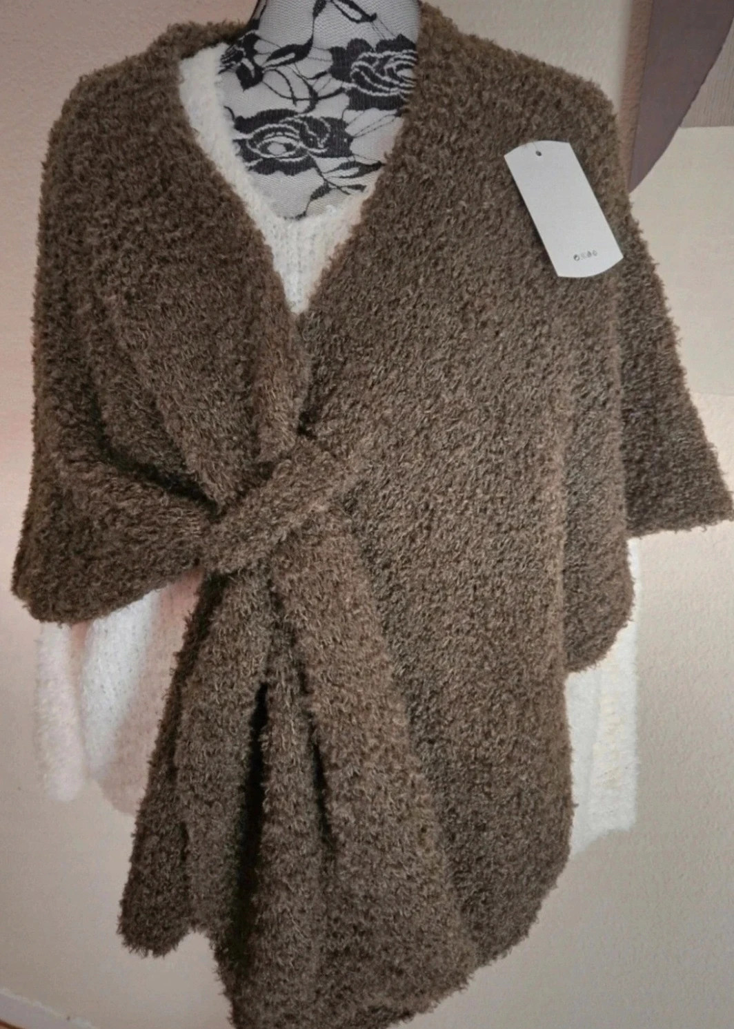 Magnifique Cape oversize à noeud - TU 36 au 44-Made in ltaly – Boutique Parisienne – taille XL / 42 / 14 2