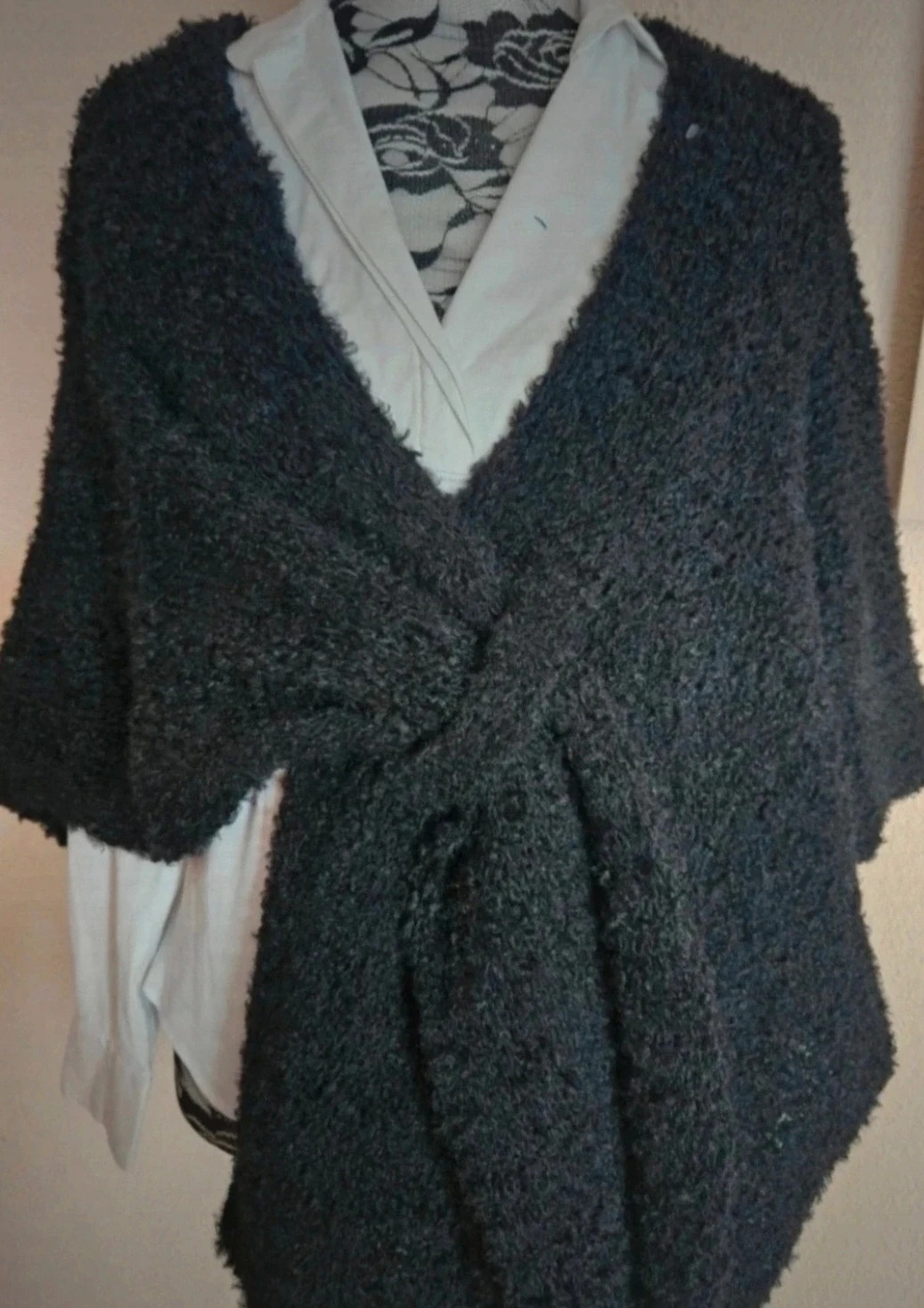 Magnifique Cape oversize à noeud - TU 36 au 44-Made in ltaly – Boutique Parisienne – taille XL / 42 / 14 2
