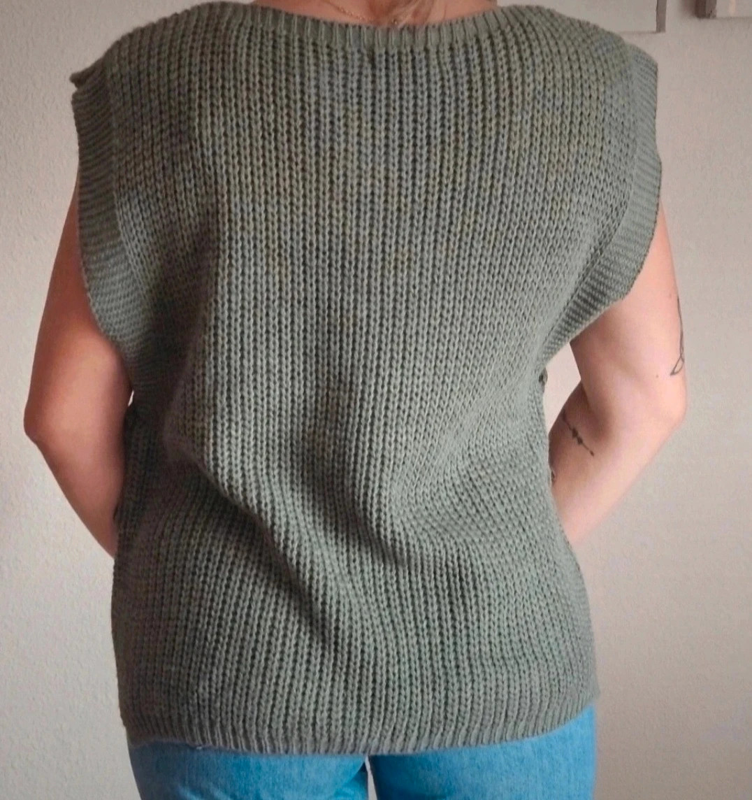 Pull sans manches oversize TU 36 au 42 avec laine – Boutique Parisienne – taille XL / 42 / 14 4