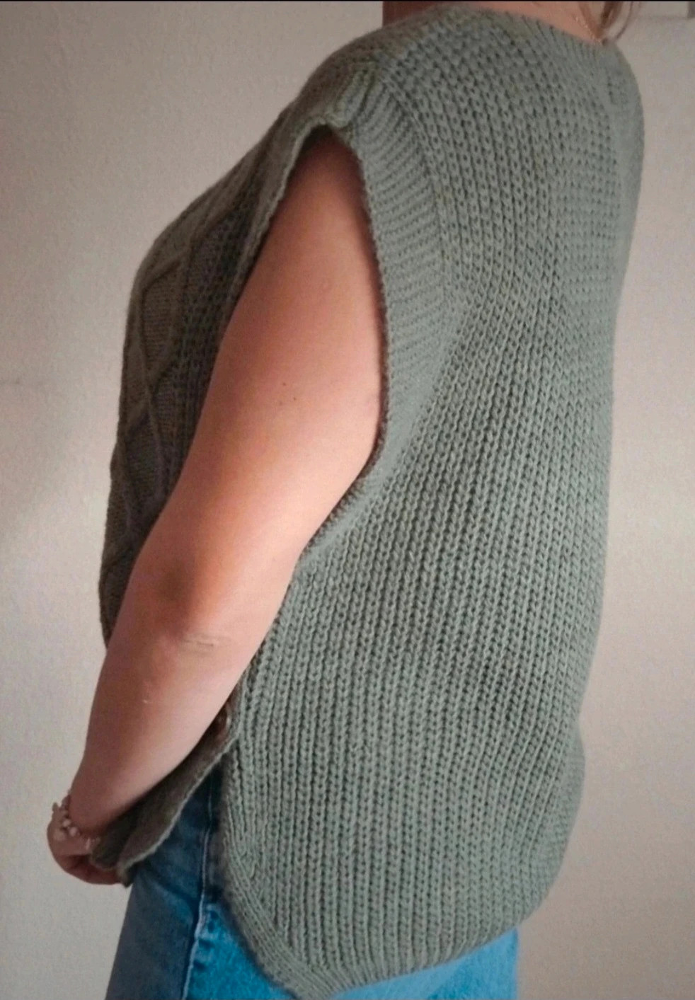 Pull sans manches oversize TU 36 au 42 avec laine – Boutique Parisienne – taille XL / 42 / 14 3