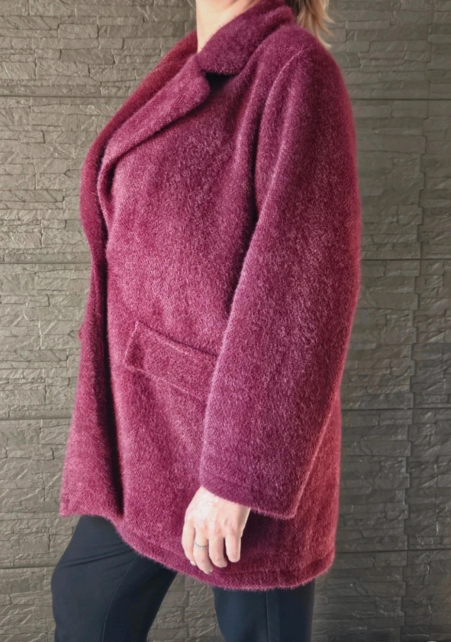 Magnifique veste/manteau texturé, boutonné TU 38 au 44 - Made in Italy – Boutique Parisienne – taille XL / 42 / 14 2