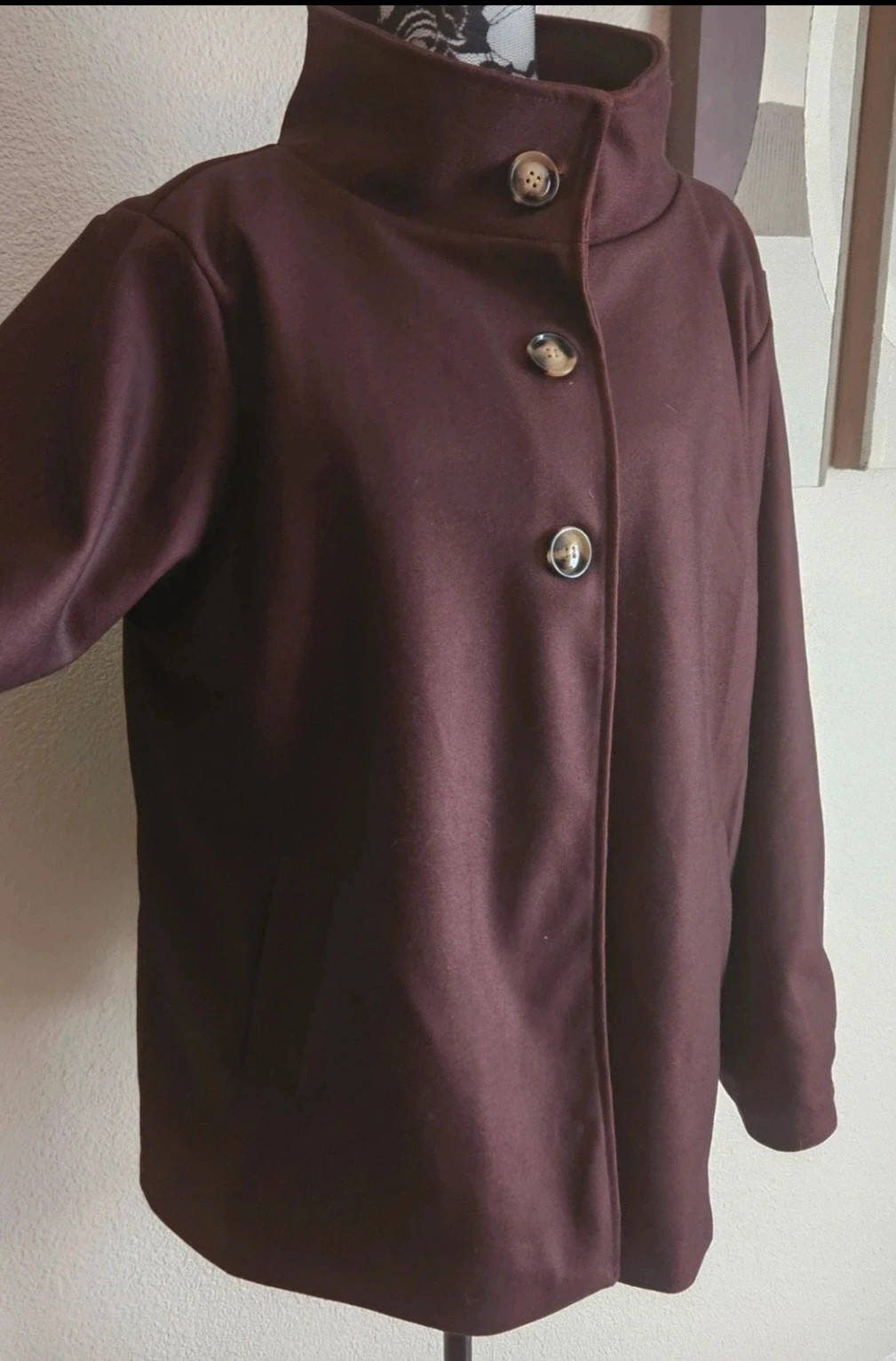 Magnifique manteau oversize à col montant - TU 38 au 44 - Made in Italy – Boutique Parisienne – taille XL / 42 / 14 2