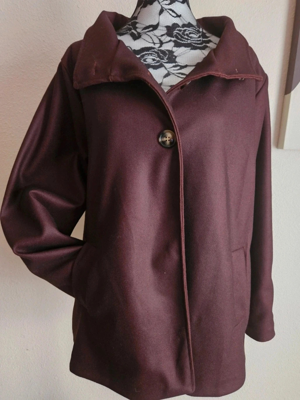 Magnifique manteau oversize à col montant - TU 38 au 44 - Made in Italy – Boutique Parisienne – taille XL / 42 / 14 3
