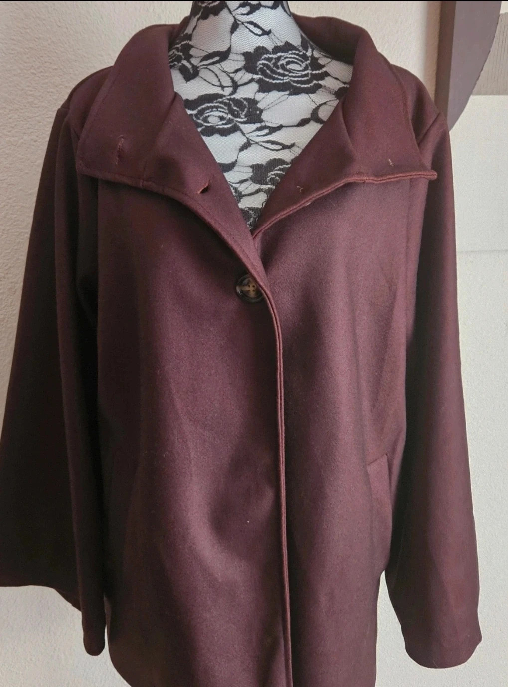 Magnifique manteau oversize à col montant - TU 38 au 44 - Made in Italy – Boutique Parisienne – taille XL / 42 / 14 5