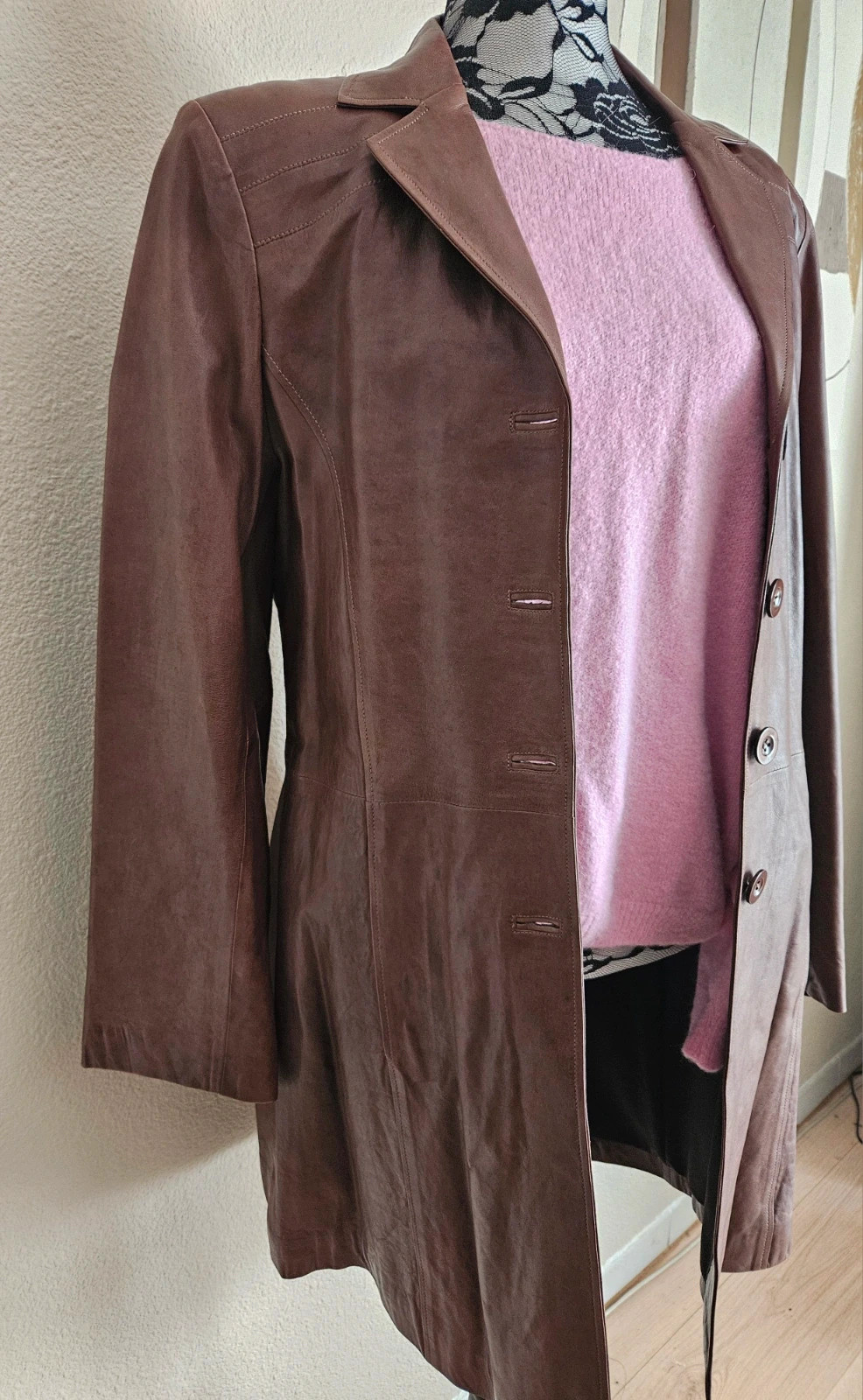 Magnifique Trench 100% cuir véritable - taille 36 au 40 – The Genuine Leather – taille M / 38 / 10 4