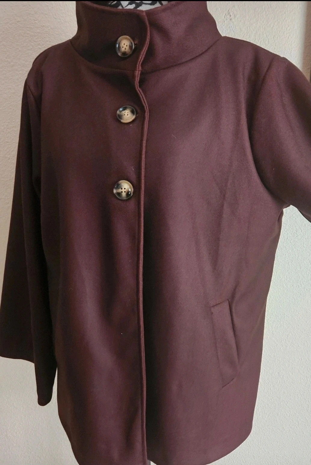 Magnifique manteau oversize à col montant - TU 38 au 44 - Made in Italy – Boutique Parisienne – taille XL / 42 / 14 4
