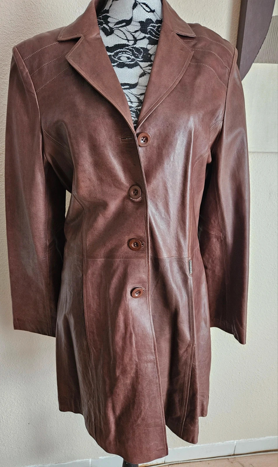 Magnifique Trench 100% cuir véritable - taille 36 au 40 – The Genuine Leather – taille M / 38 / 10 2