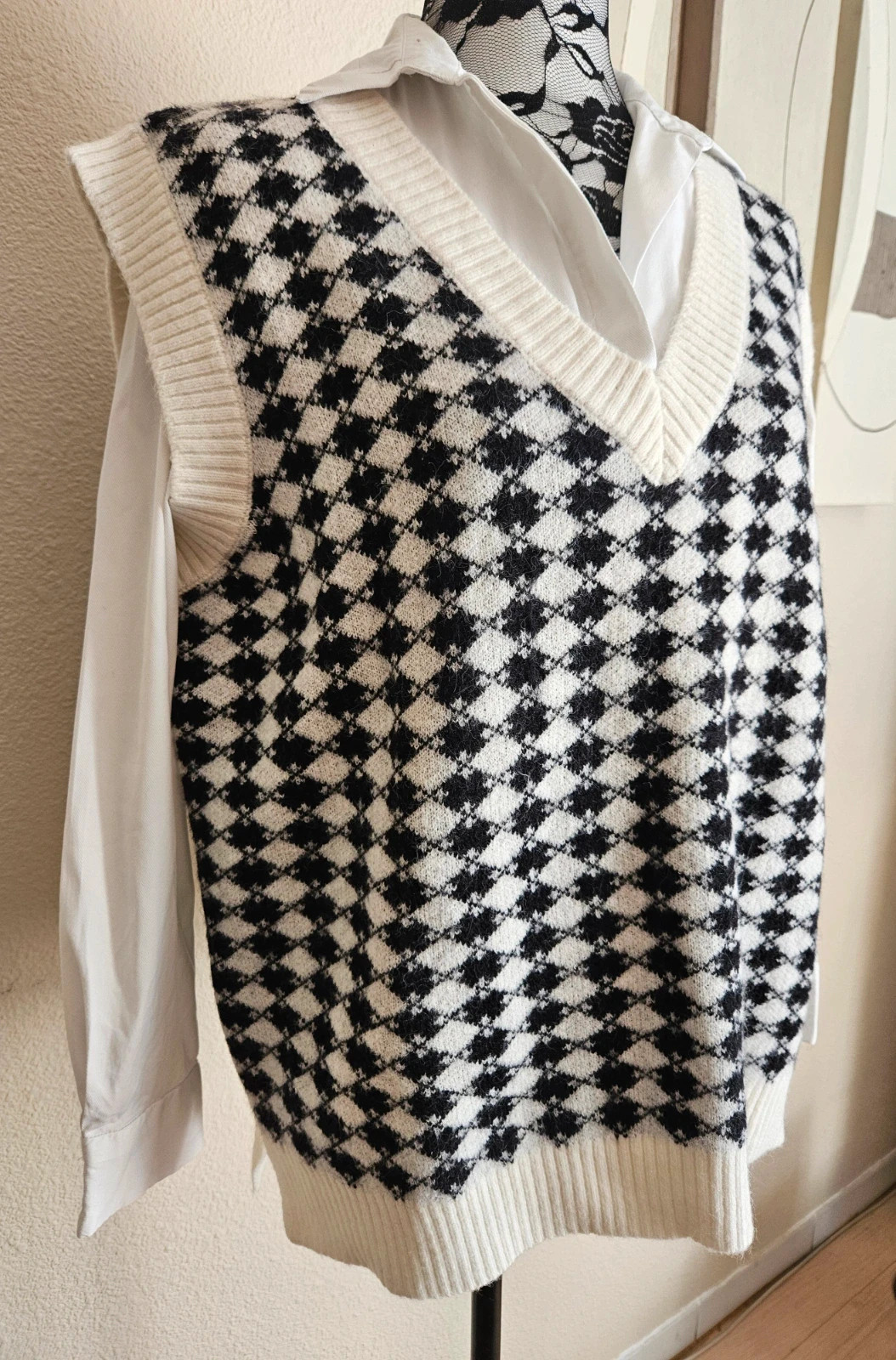 Joli pull col V sans Manches - TU 38 au 44 – Grain de Malice – taille XXL / 44 / 16 2