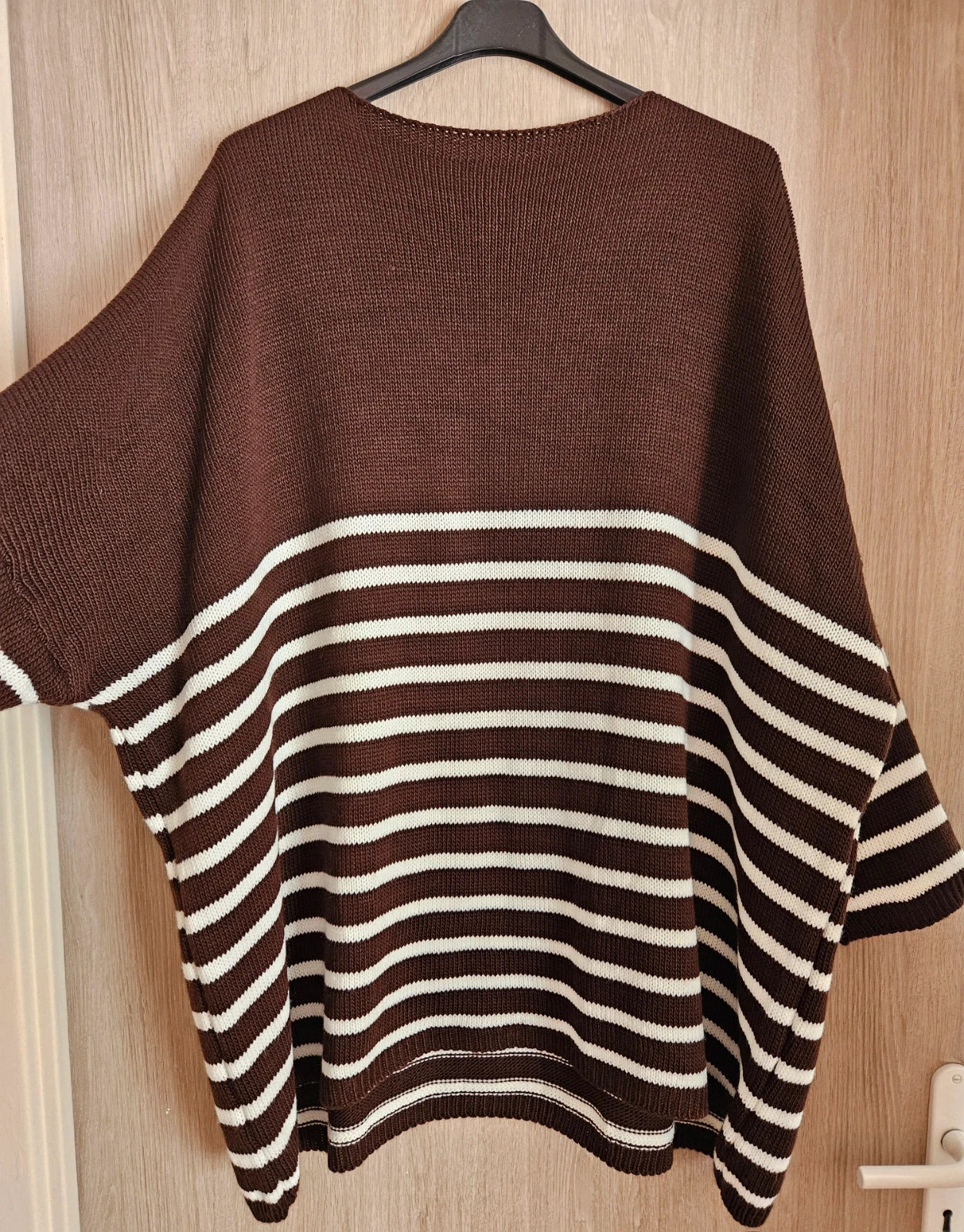 Magnifique pull oversize Marinière- TU 46 au 54- Made in Italy – Boutique Parisienne – taille 4XL / 48 / 20 5