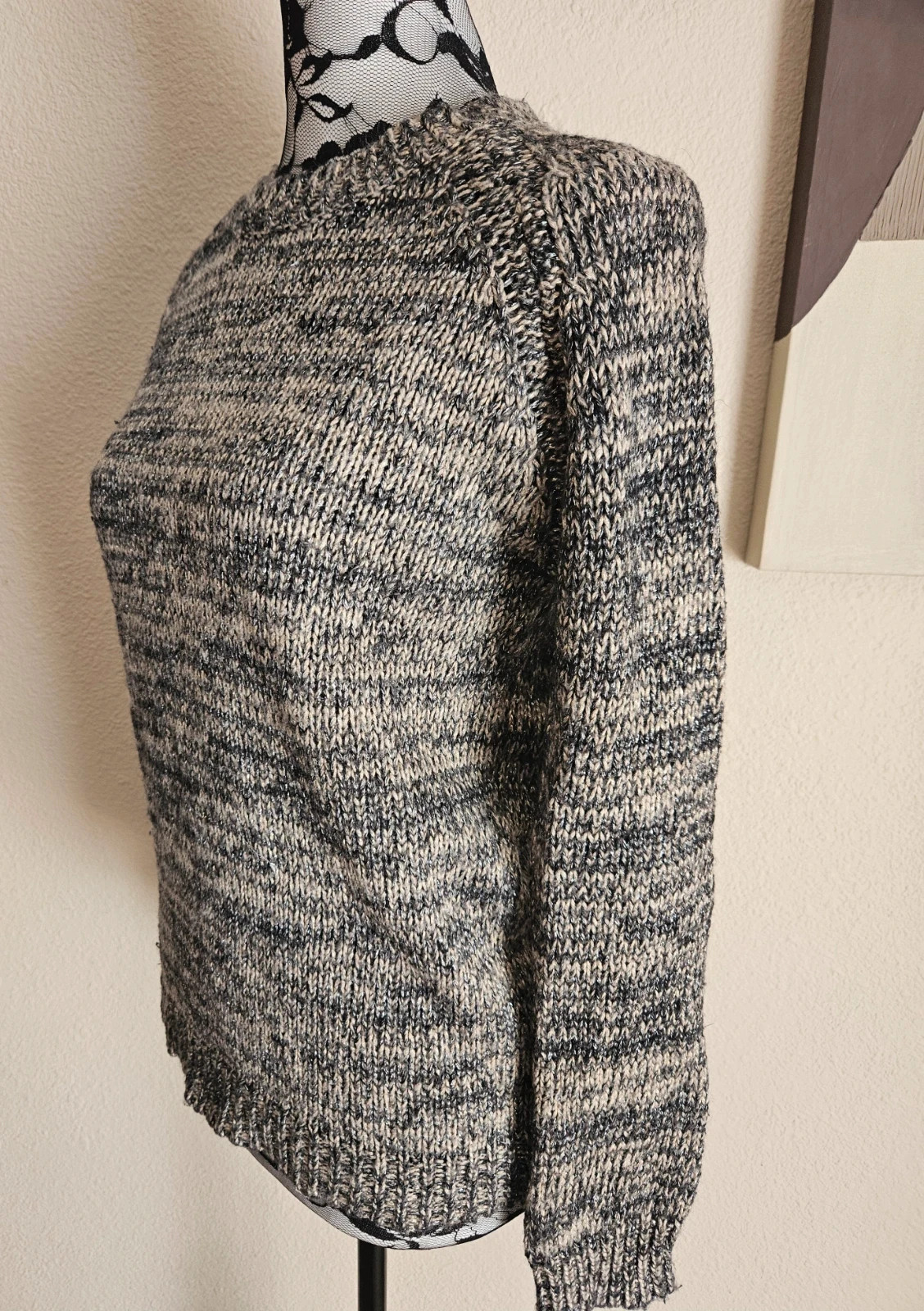Pull en mailles reflets argentés Mango – Mango – taille S 3