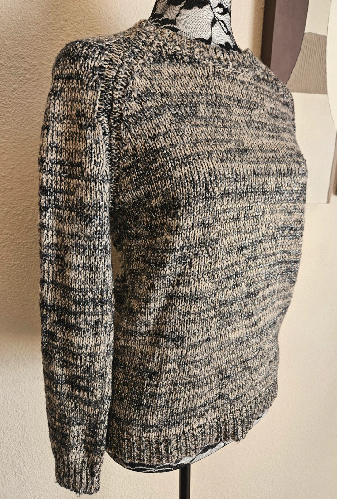 Pull en mailles reflets argentés Mango – Mango – taille S 2