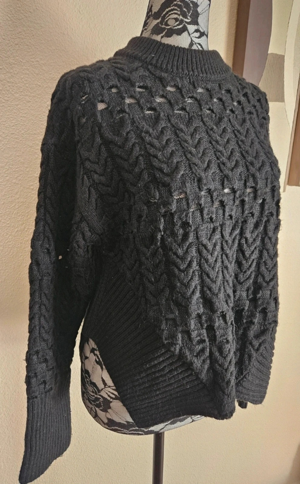 Pull ajouré en maille chaud et molletonné Zara – Zara – taille S / 36 / 8 2