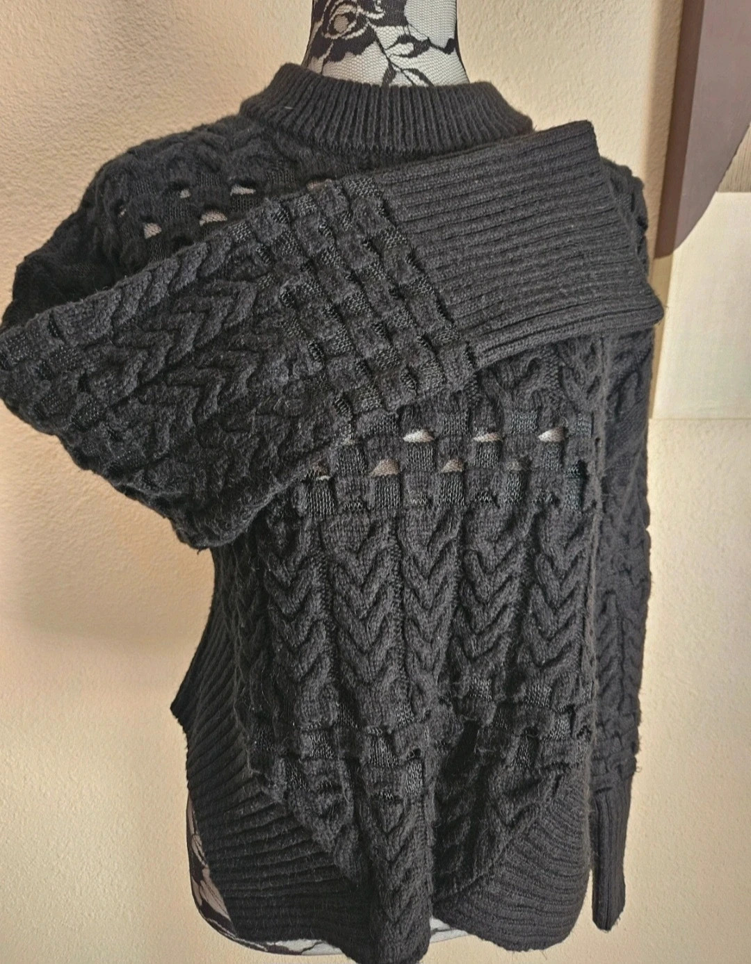 Pull ajouré en maille chaud et molletonné Zara – Zara – taille S / 36 / 8 3