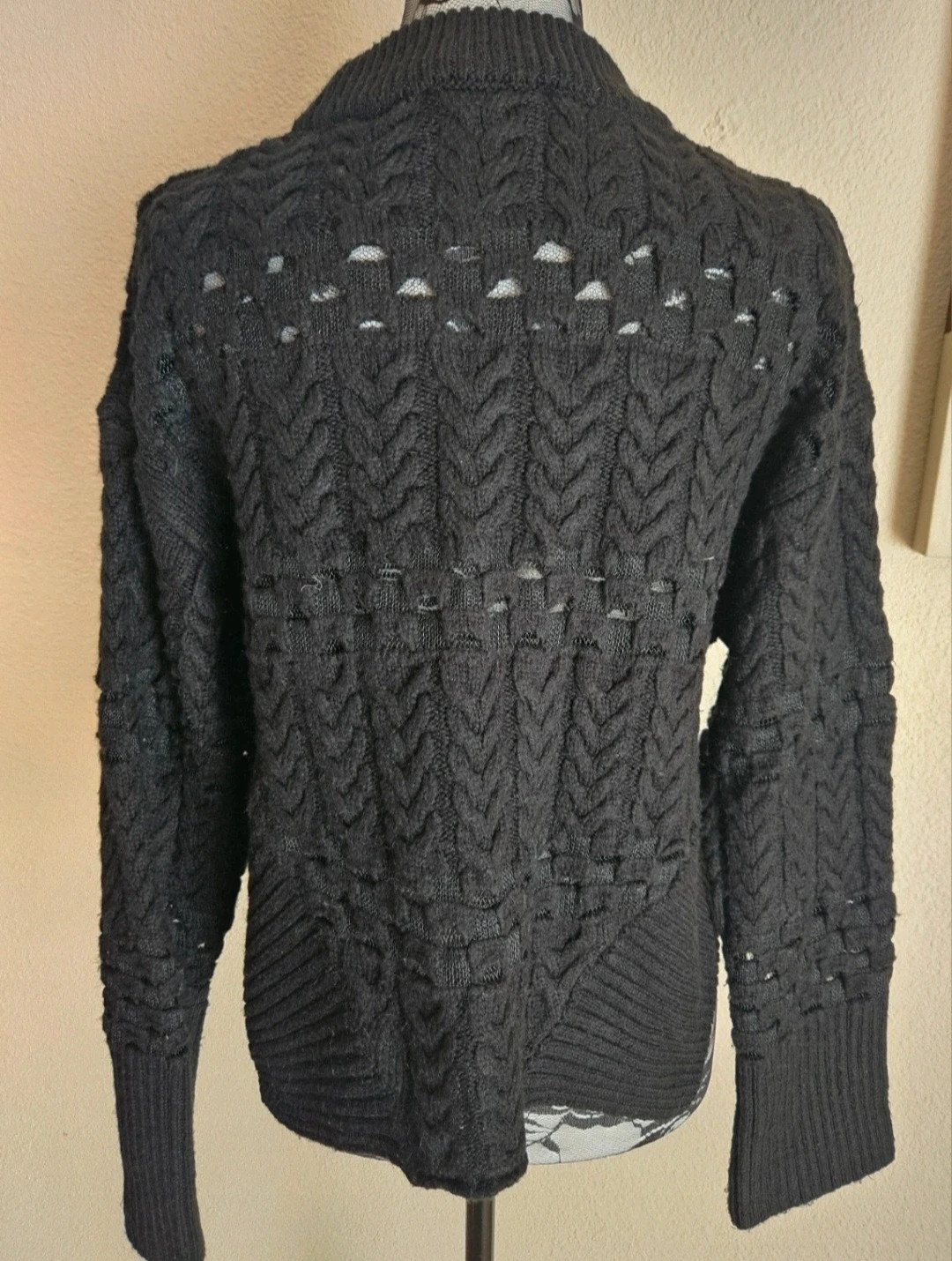 Pull ajouré en maille chaud et molletonné Zara – Zara – taille S / 36 / 8 5