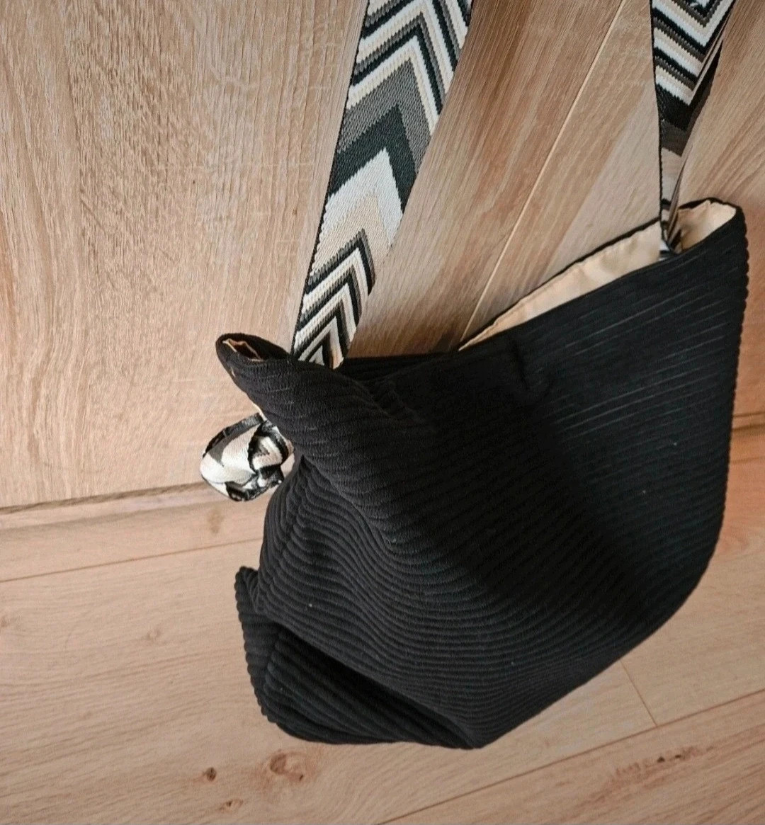 Grand sac en velours cotelé – Boutique privée 4