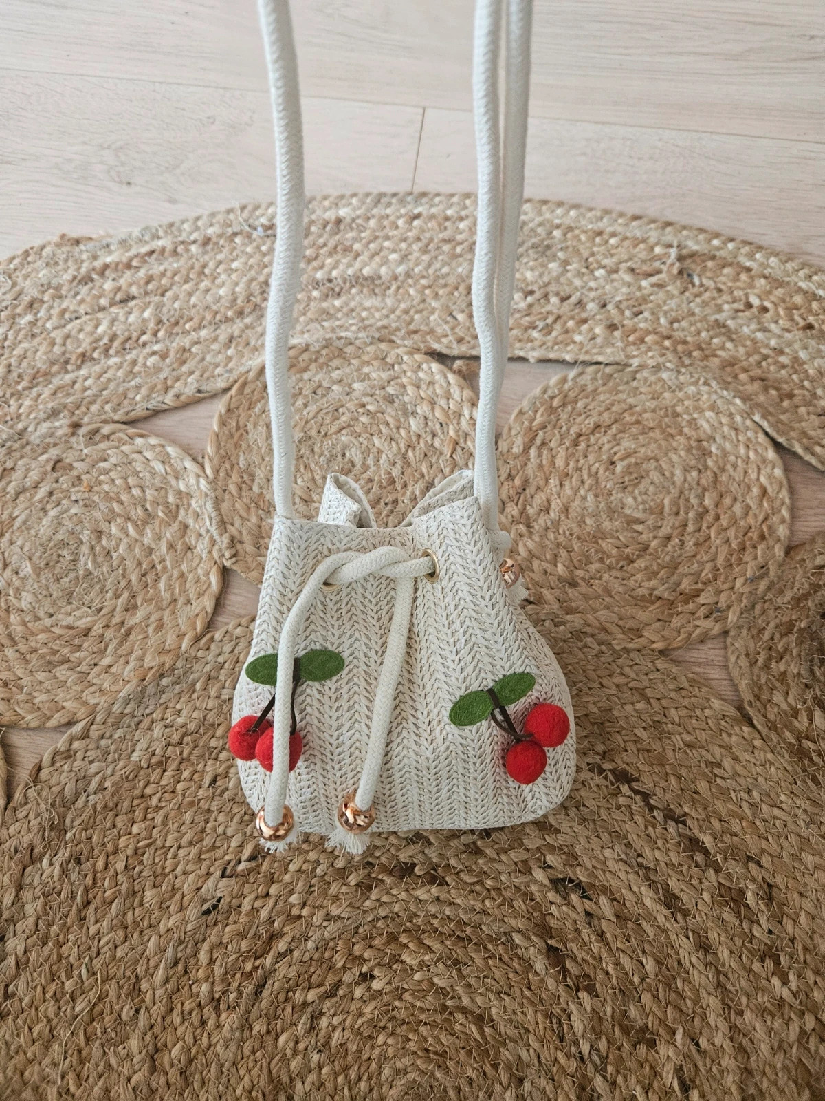 Sac en paille tissée 🍒 – Boutique privée 2