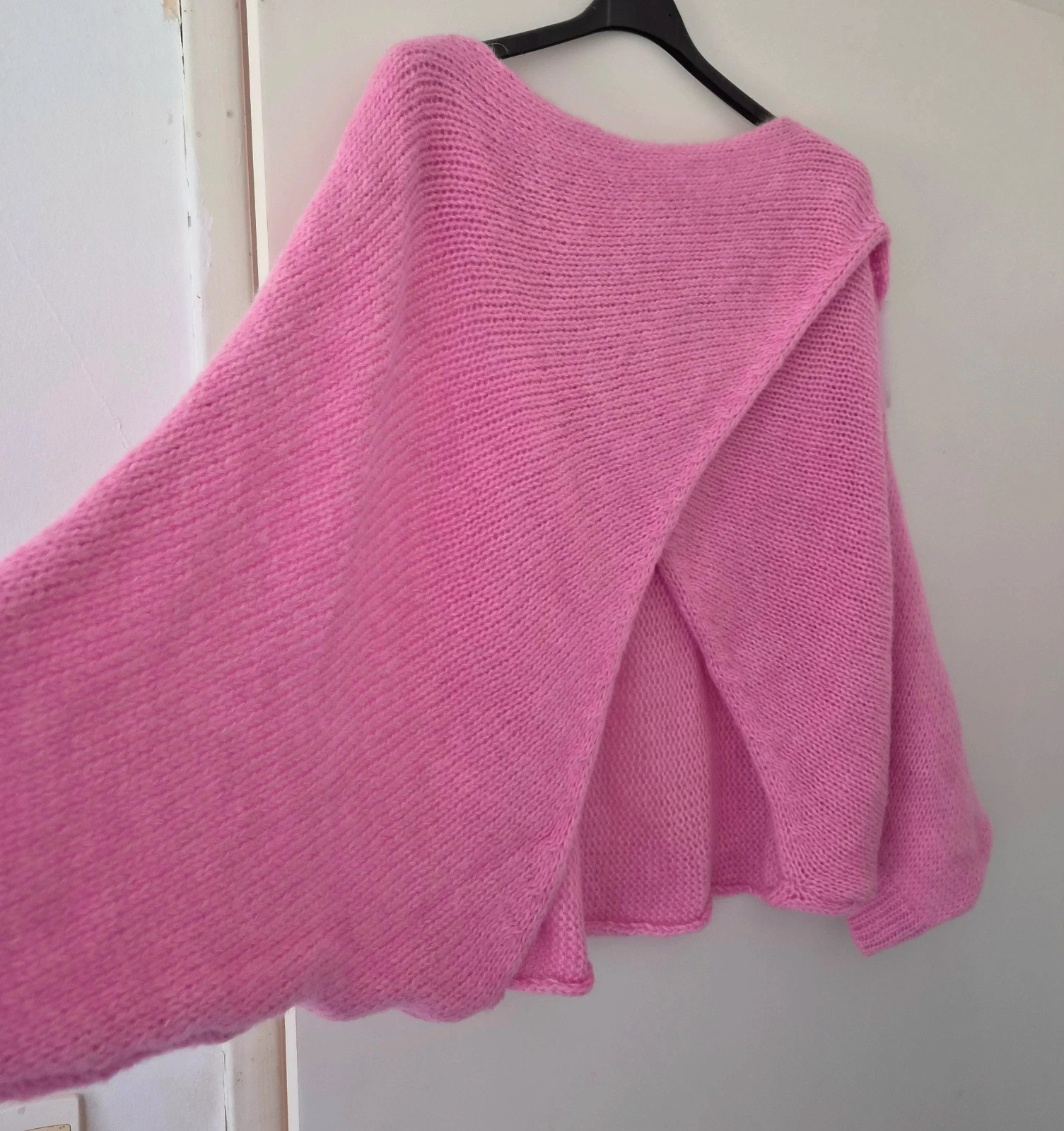 🍂Magnifique pull croisé/drapé oversize doux - TU 44 au 50 - Made in Italy🍂 – Made In Italy – taille XXL / 44 / 16 3