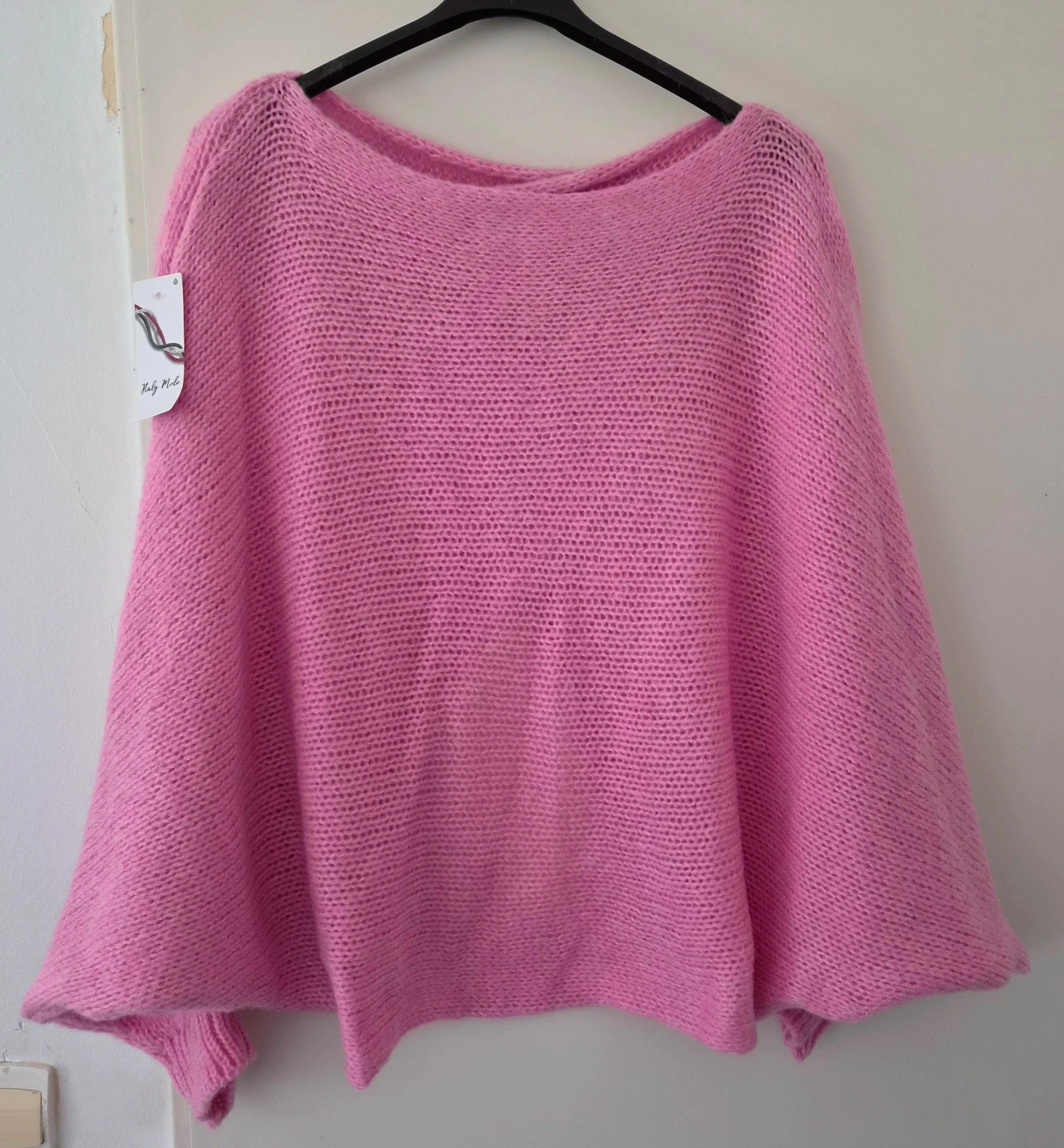 🍂Magnifique pull croisé/drapé oversize doux - TU 44 au 50 - Made in Italy🍂 – Made In Italy – taille XXL / 44 / 16 5