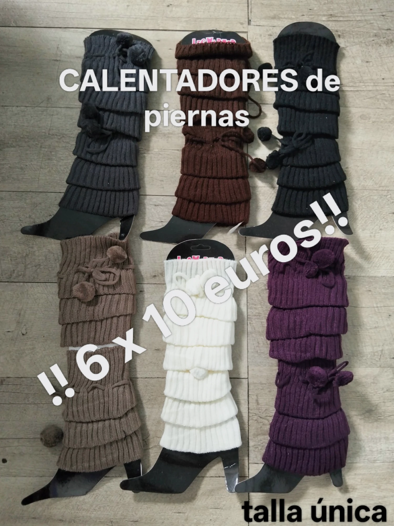 6 polainas 10 euros 