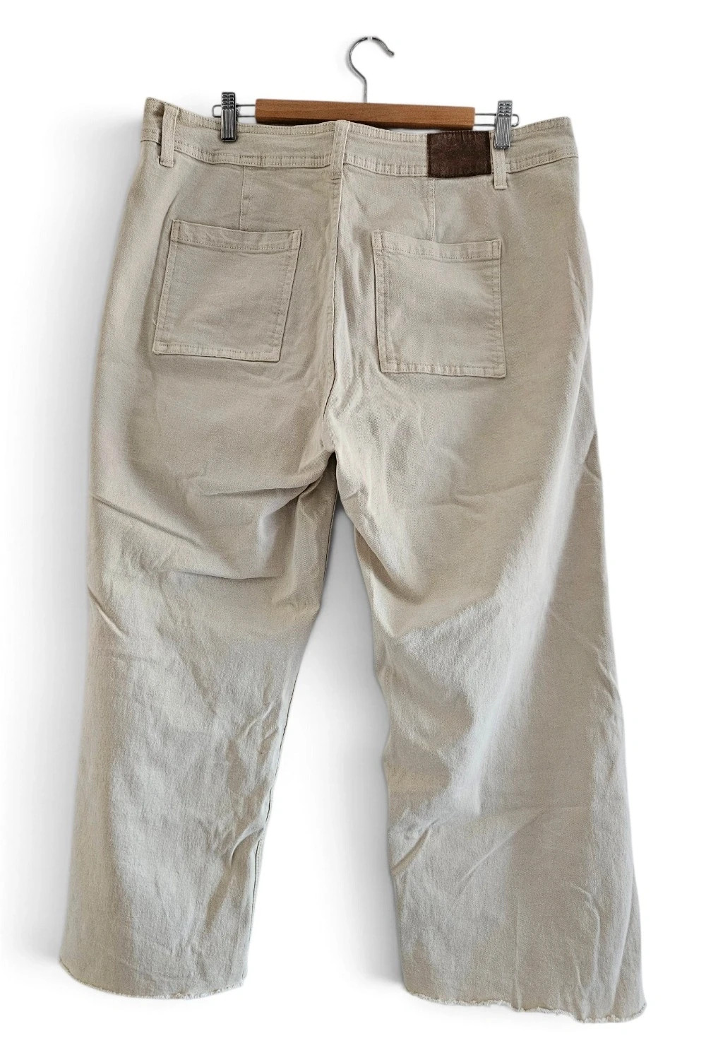 Culotte denim beige bajo deshilachado talle alto | casual chic | Kiabi talla 46 – Kiabi – taille XXXL / 46 / 18 2