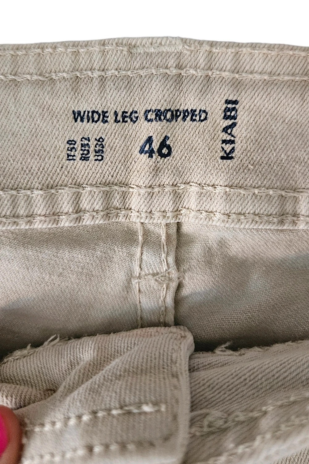 Culotte denim beige bajo deshilachado talle alto | casual chic | Kiabi talla 46 – Kiabi – taille XXXL / 46 / 18 3
