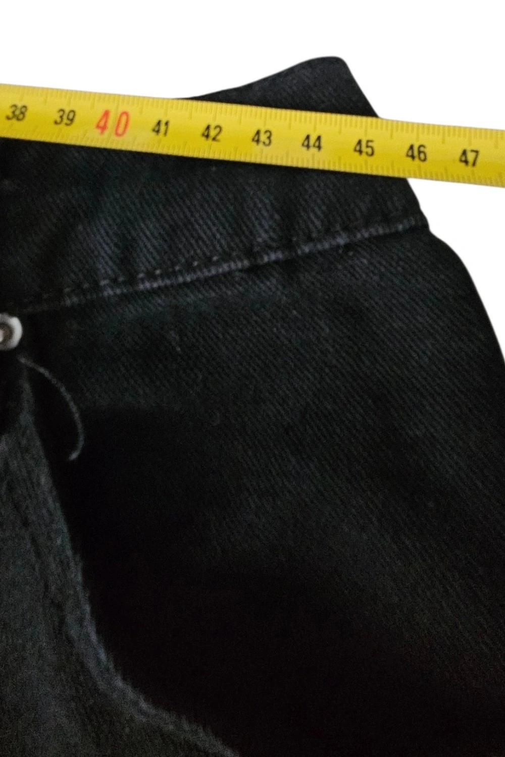 Short denim negro tachas metálicas bajo deshilachado | rock glam | Shein Curve talla 2XL – Shein Curve – taille XXL / 44 / 16 3