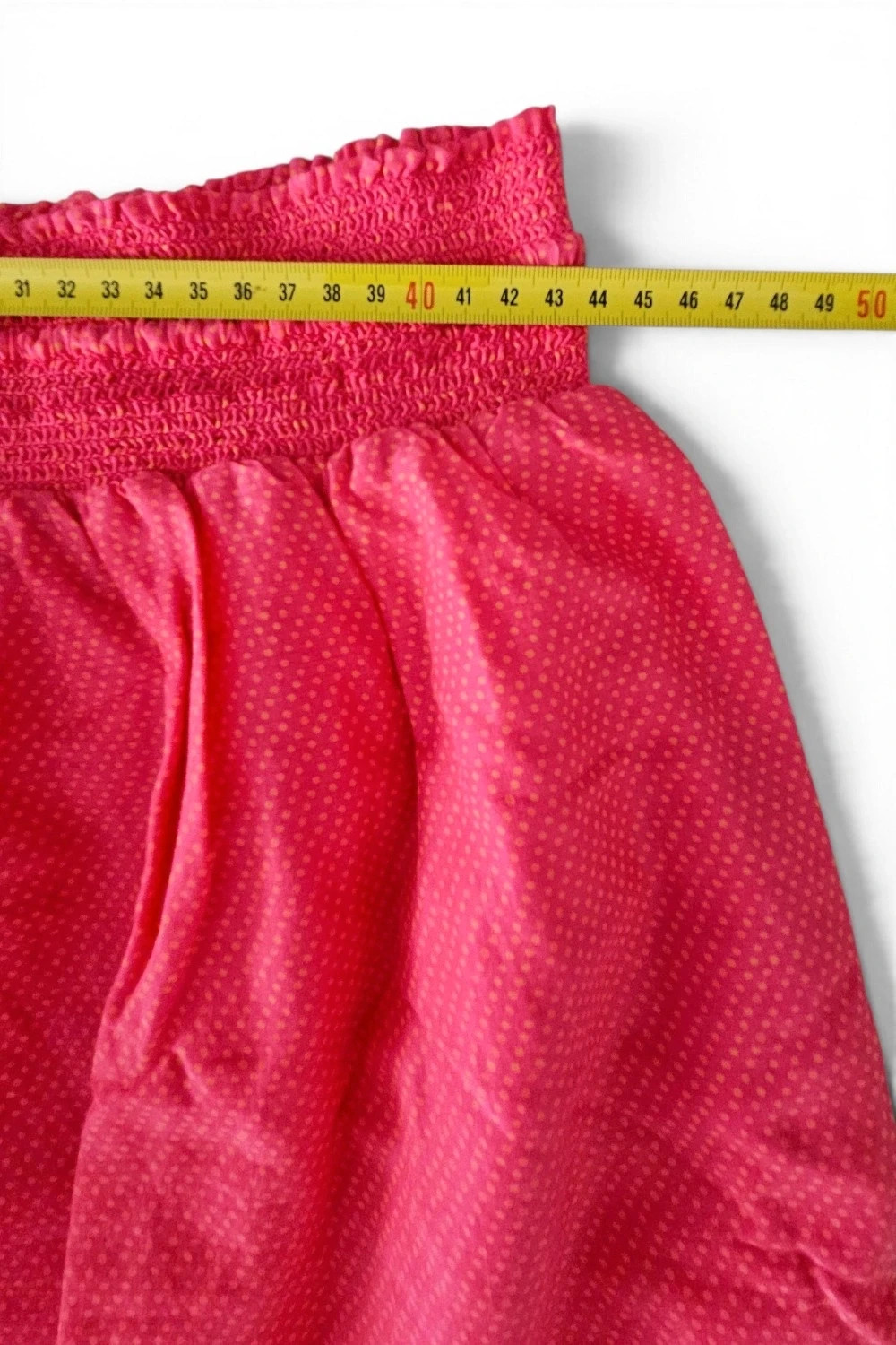 Minifalda rosa coral estampado étnico bajo bordado | boho chic | H&M talla 46 – H&M – taille XXXL / 46 / 18 3