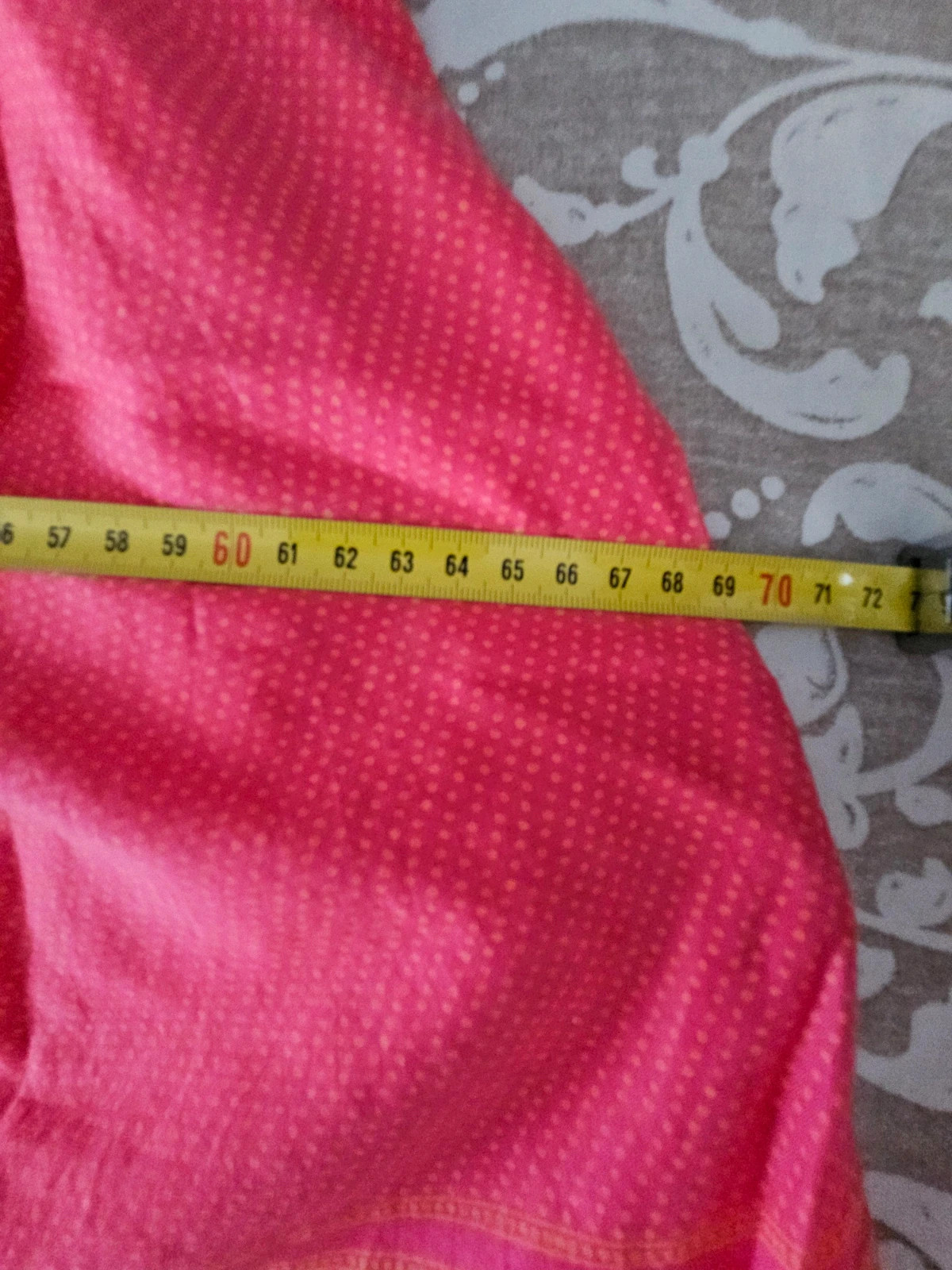 Minifalda rosa coral estampado étnico bajo bordado | boho chic | H&M talla 46 – H&M – taille XXXL / 46 / 18 4