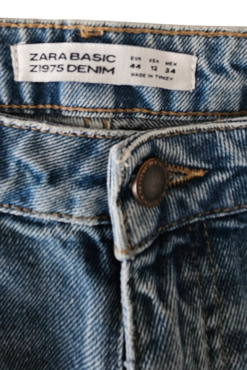 Minifalda denim azul rotos bordados insectos customizada | boho grunge | Zara talla 46 – Zara – taille XXXL / 46 / 18 3