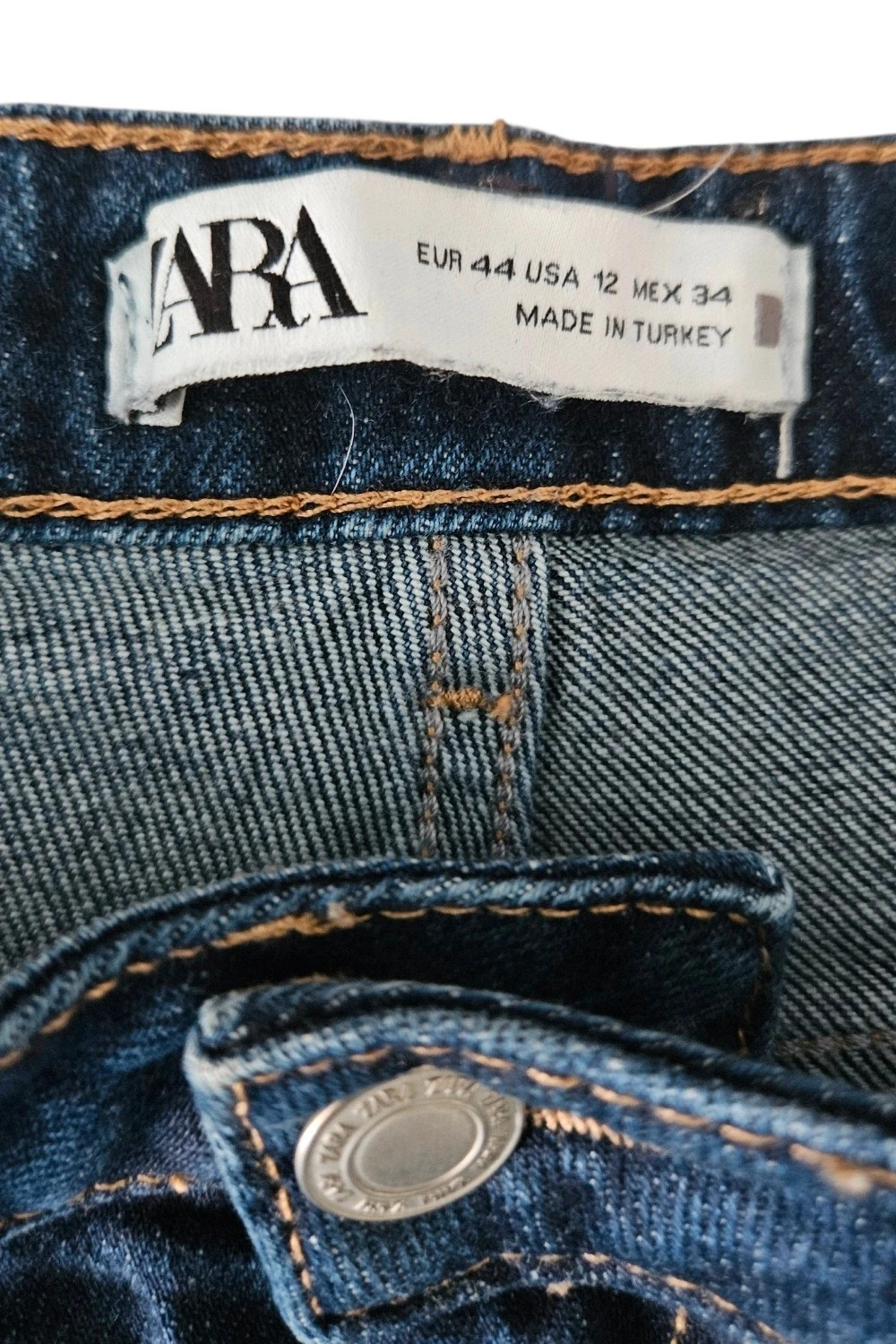 Culotte denim azul oscuro tobillero talle alto | minimal chic | Zara talla 44 – Zara – taille XXL / 44 / 16 3