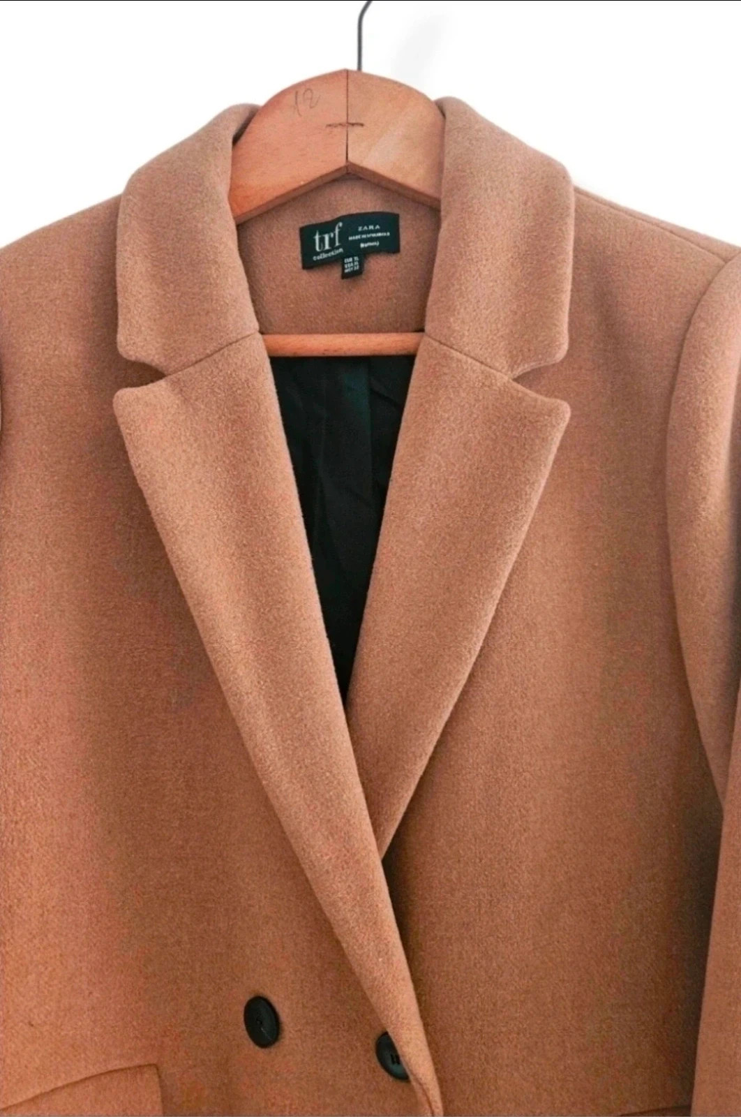 Abrigo camel doble botonadura oversize | classic chic | Zara TRF talla XL – Zara – taille XL / 42 / 14 3