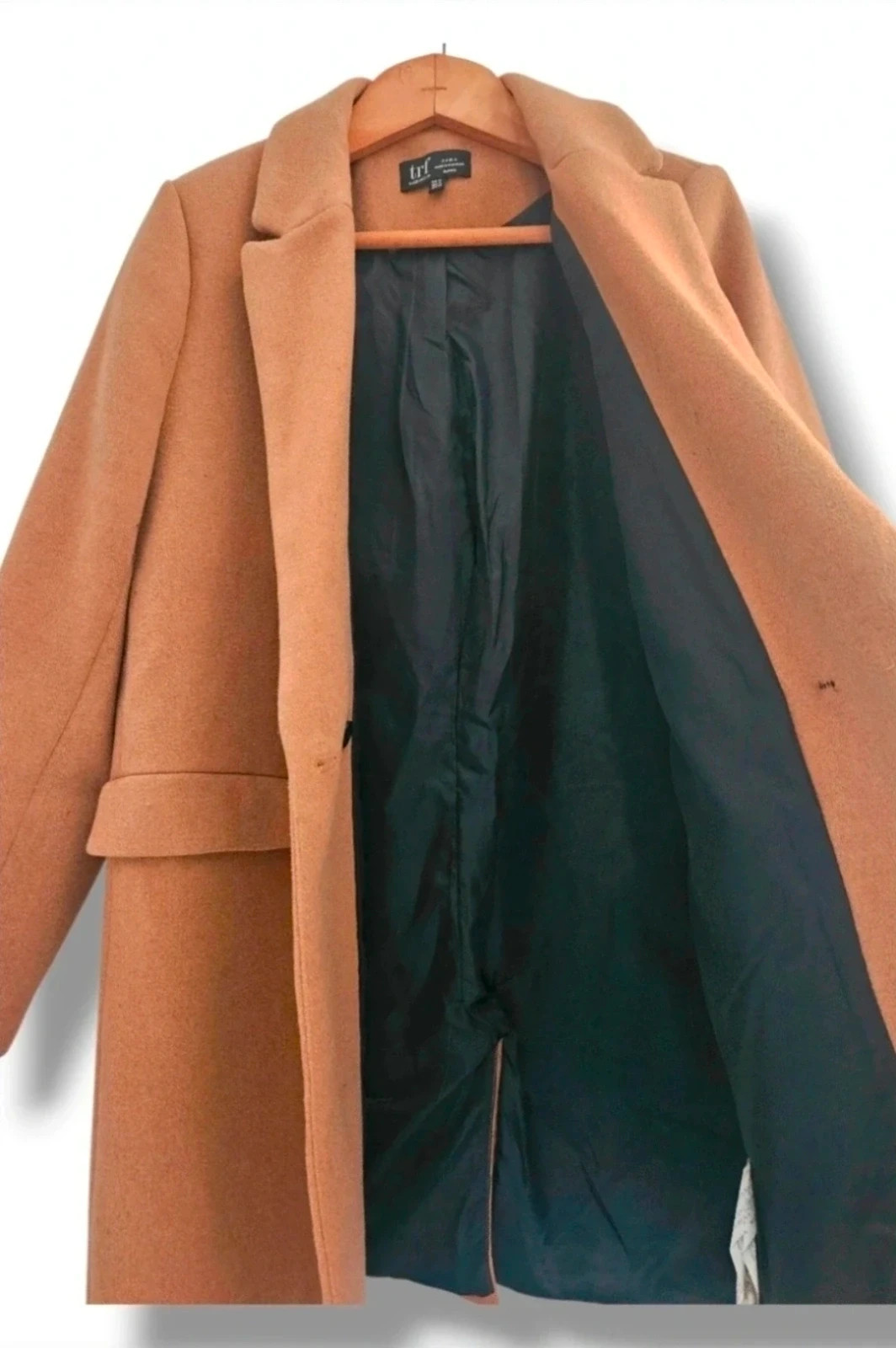Abrigo camel doble botonadura oversize | classic chic | Zara TRF talla XL – Zara – taille XL / 42 / 14 4