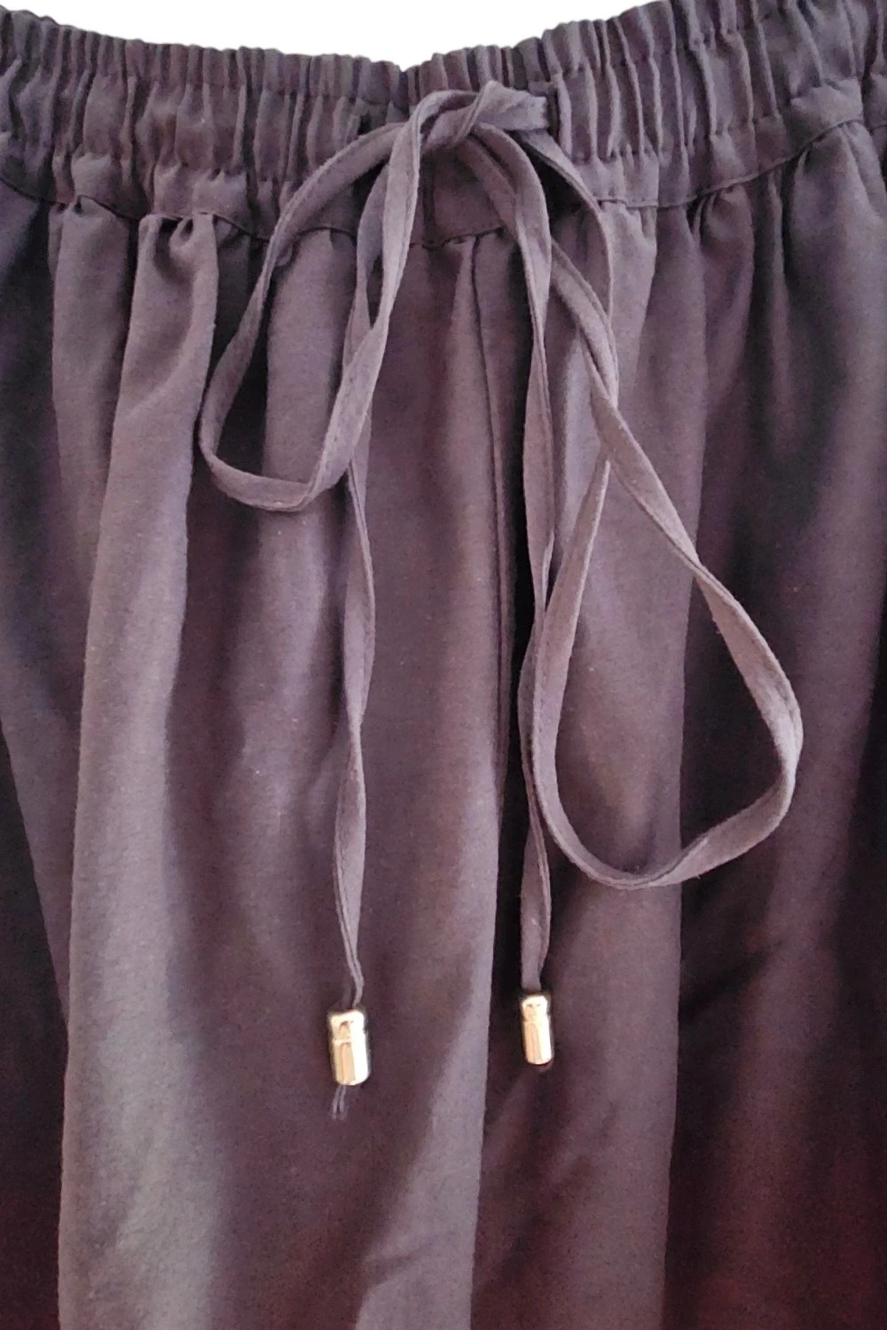 Pantalón bombacho marrón chocolate lazos tobillo | viral Y2K | Zara talla L – Zara – taille L / 40 / 12 3