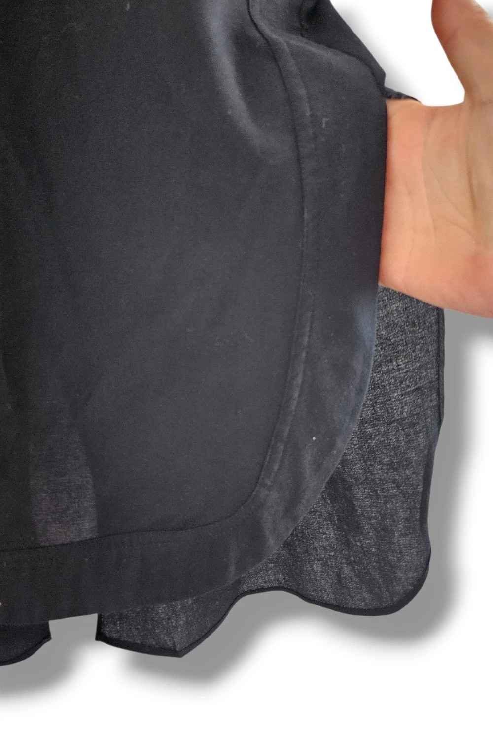 Blusa negra escote V espalda abierta minimal chic | efecto fluido | Zara talla L – Zara – taille L / 40 / 12 2