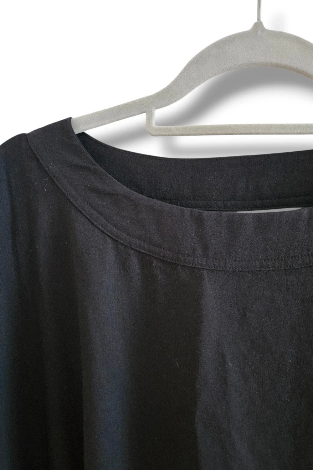 Blusa negra escote V espalda abierta minimal chic | efecto fluido | Zara talla L – Zara – taille L / 40 / 12 4