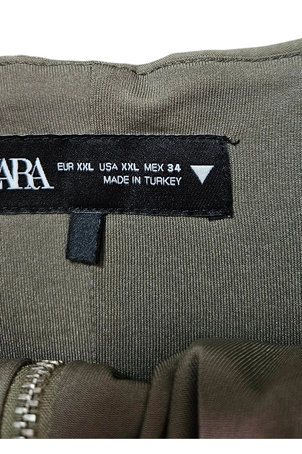 Chaleco crop cargo verde kaki cremallera | Y2K utility chic | Zara talla XXL – Zara – taille XXL / 44 / 16 3