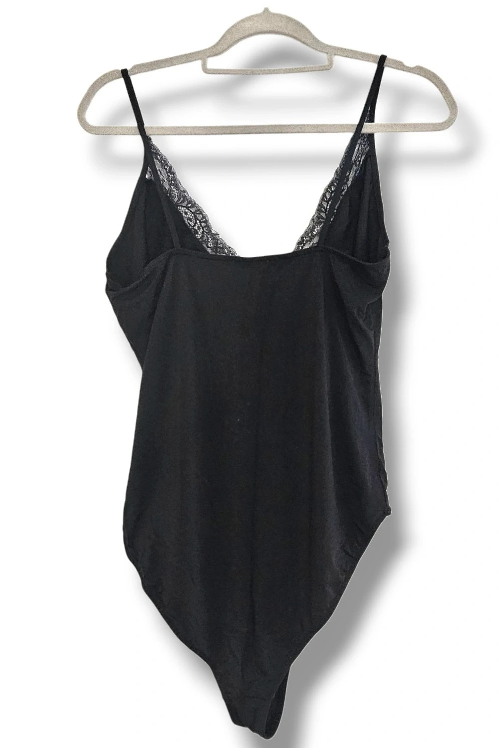 Body negro escote profundo encaje | romantic chic Y2K | Zara talla L – Zara – taille L / 40 / 12 4