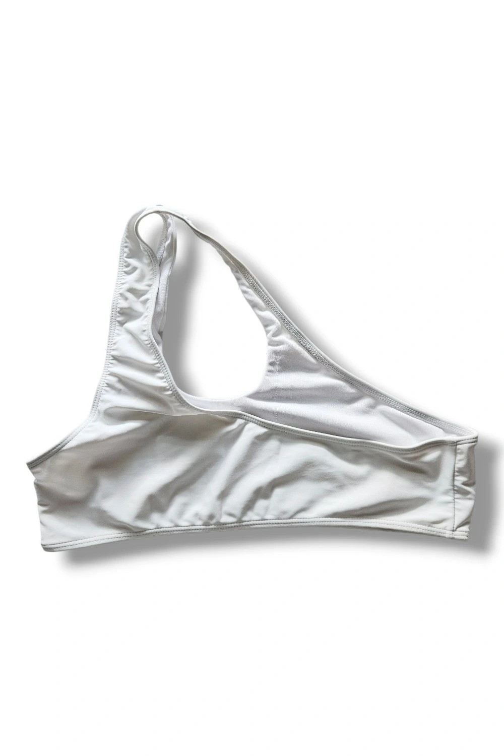 Top bikini asimétrico blanco minimal | Y2K aesthetic | Shein talla 42 – Shein – taille XL / 42 / 14 3