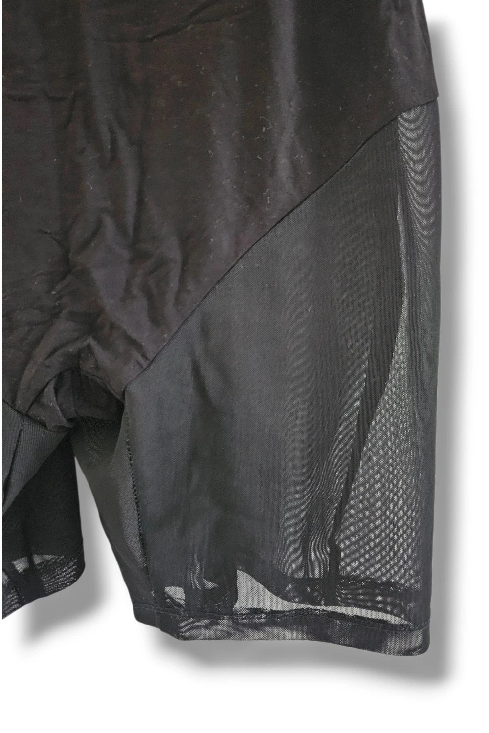Mono corto negro tirantes algodón panel transparente | Y2K aesthetic | Shein Curve talla 2XL – Shein – taille XXL / 44 / 16 2