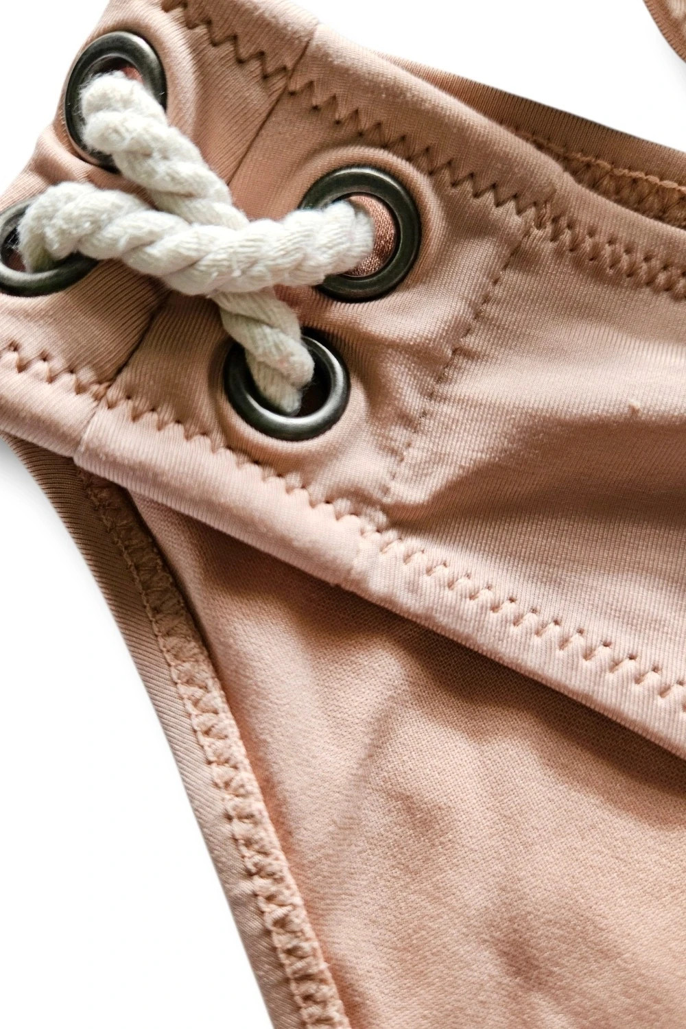 Bikini H&M Talla 42/44 | Rosa Palo | Minimal Chic Bandeau Cordones Verano Playa – H&M – taille XXL / 44 / 16 2