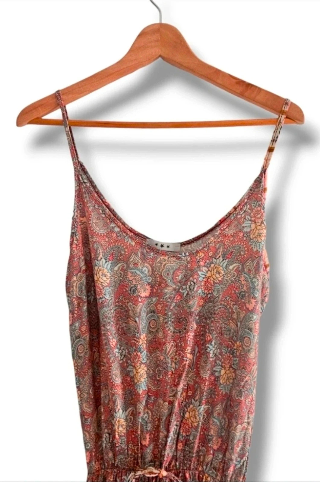 Vestido Asimétrico Talla Única | Rosa Pastel Paisley | Boho Ibicenco Romántico Cottagecore Volante – Local – taille Taille unique 5