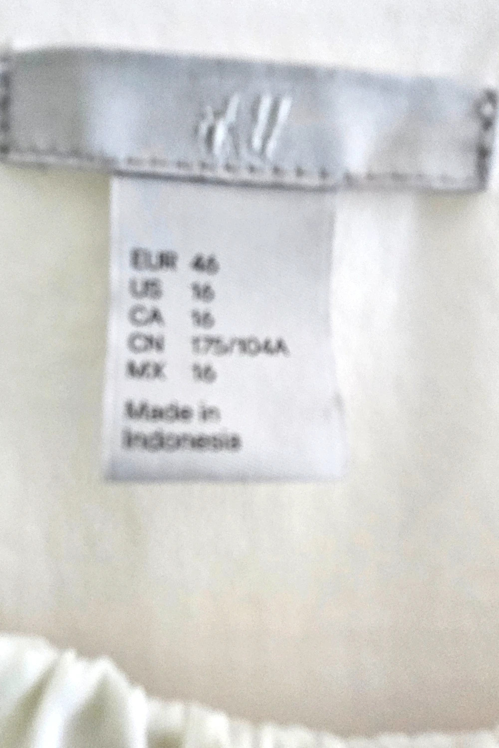 Top Tirantes H&M Talla 46 | Blanco | Minimal Romántico Doble Capa Fluido Fondo de Armario – H&M – taille XXXL / 46 / 18 4