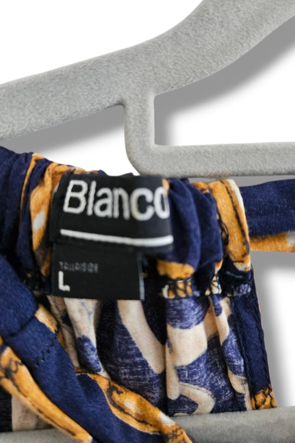 Top Blanco Talla L | Azul Marino | Luxury Chic Cadenas Doradas Halter Verano – Blanco – taille L / 40 / 12 4