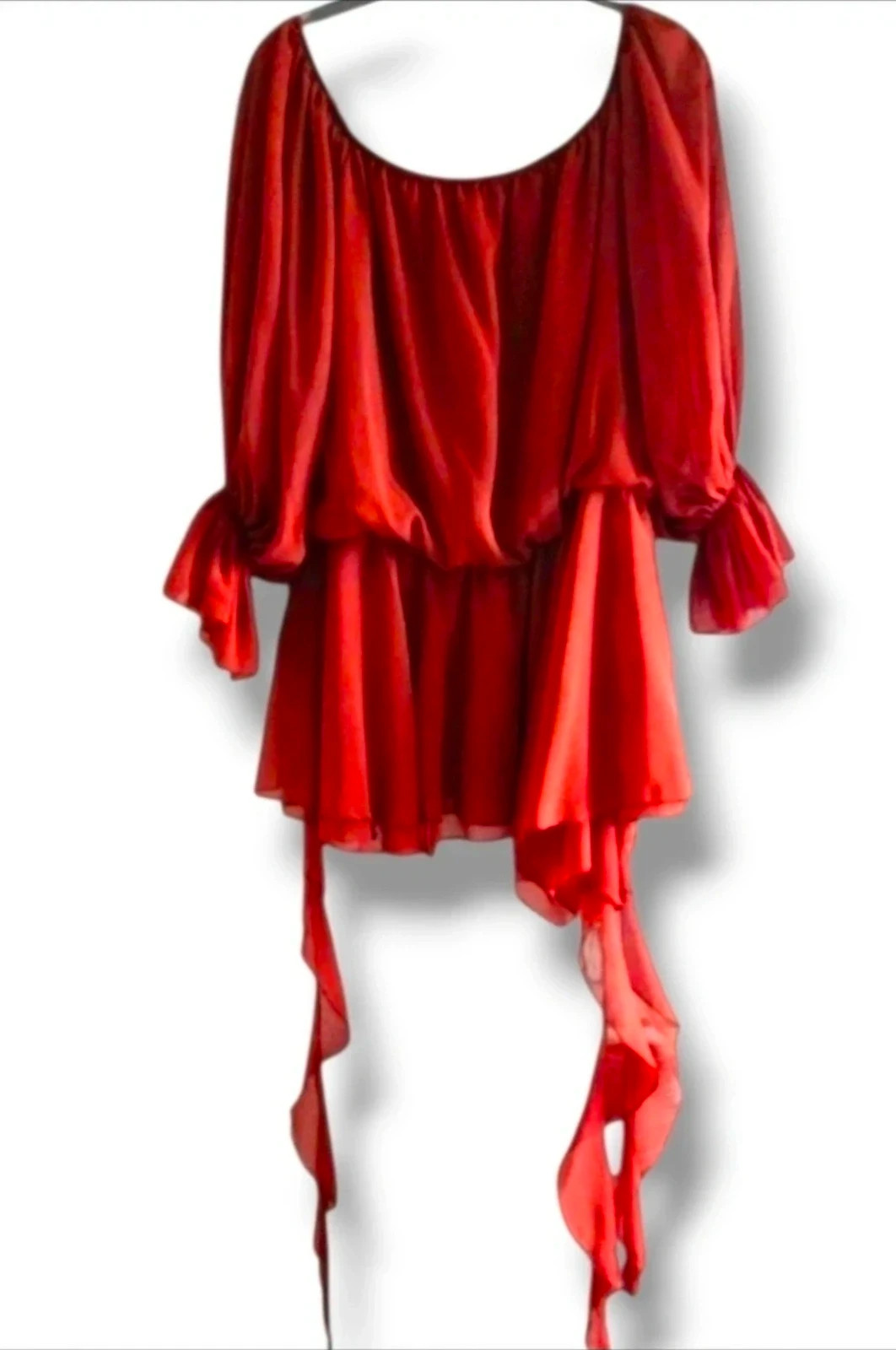 Vestido/Blusa Missguided Talla S | Terracota | Boho Romántico Volantes – Missguided – taille S / 36 / 8 4