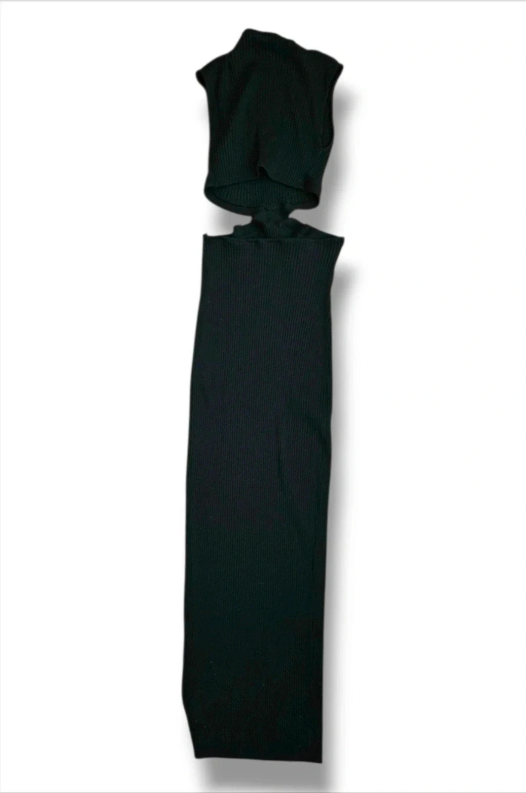 Vestido Zara Talla L | Negro | Largo Canalé Cut-Out Cintura – Zara – taille L / 40 / 12 4