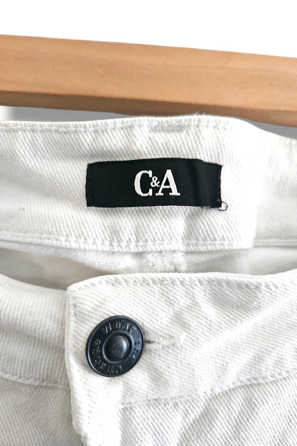 Pantalón C&A Talla 46 | Blanco | Wide Leg Culotte Denim Verano – C&A – taille W36 | FR 46 5